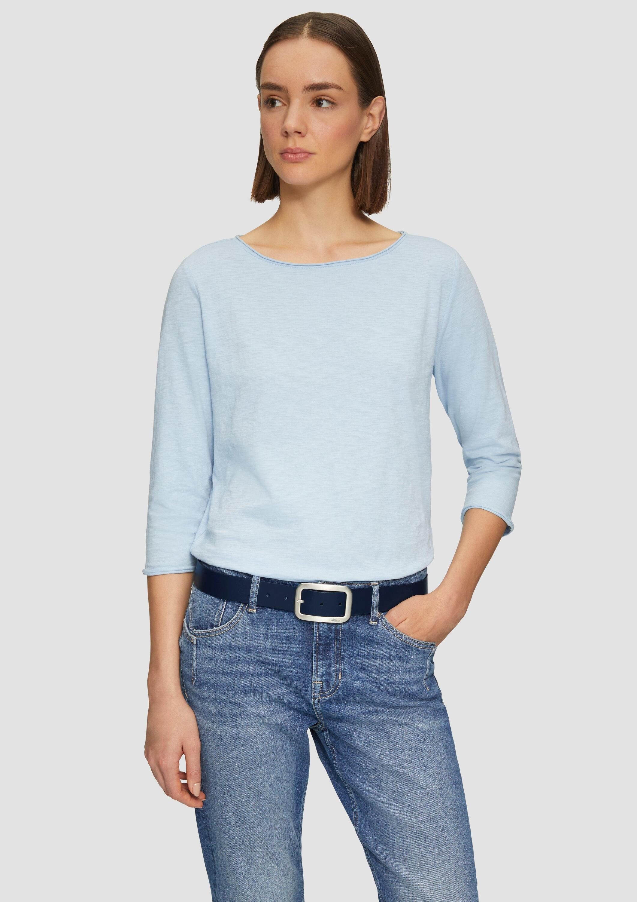 s.Oliver Ledergürtel Taillengürtel Ledergürtel mit rechteckiger Rahmenschli günstig online kaufen