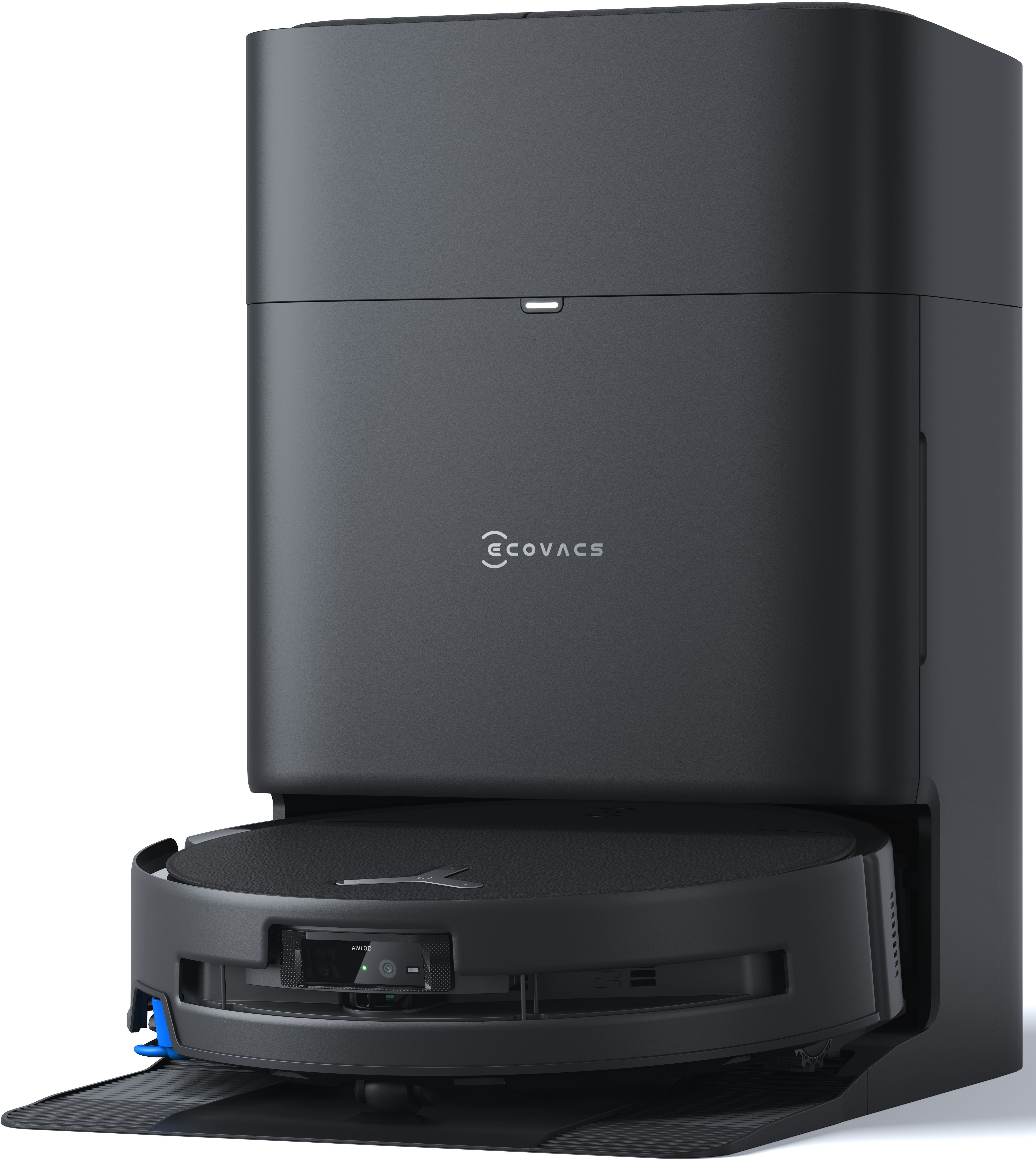 ECOVACS Nass-Trocken-Saugroboter DEEBOT T80S OMNI (Black), OZMO ROLLER 2.0 Wischtechnologie, 80 W, mit Beutel, 24.800 Pa Saugleistung, Triple Lift 10 mm