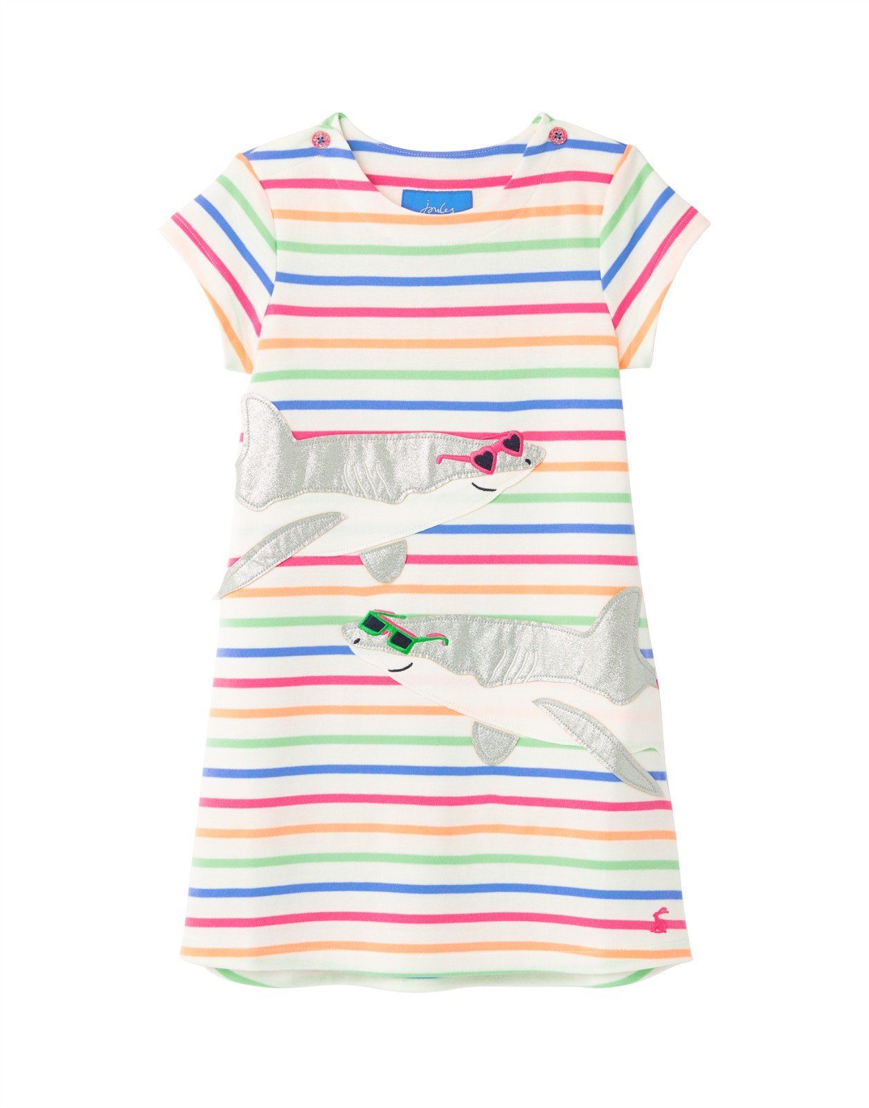 A-Linien-Kleid mit großer Glitzer-Applikation