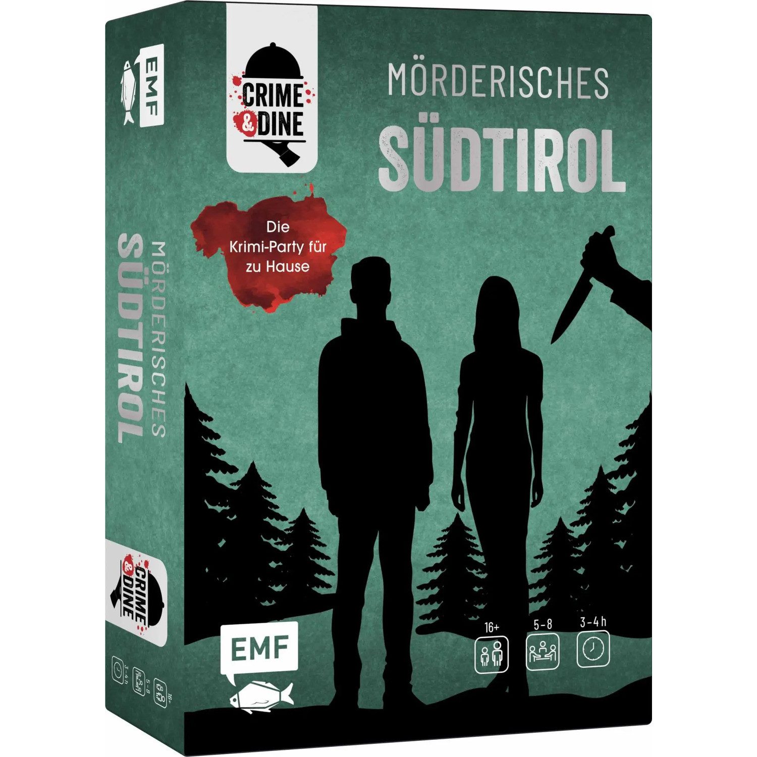 Michael Fischer Spiel Crime & Dine - Das Krimi-Dinner-Set: Mörderisches Südtirol