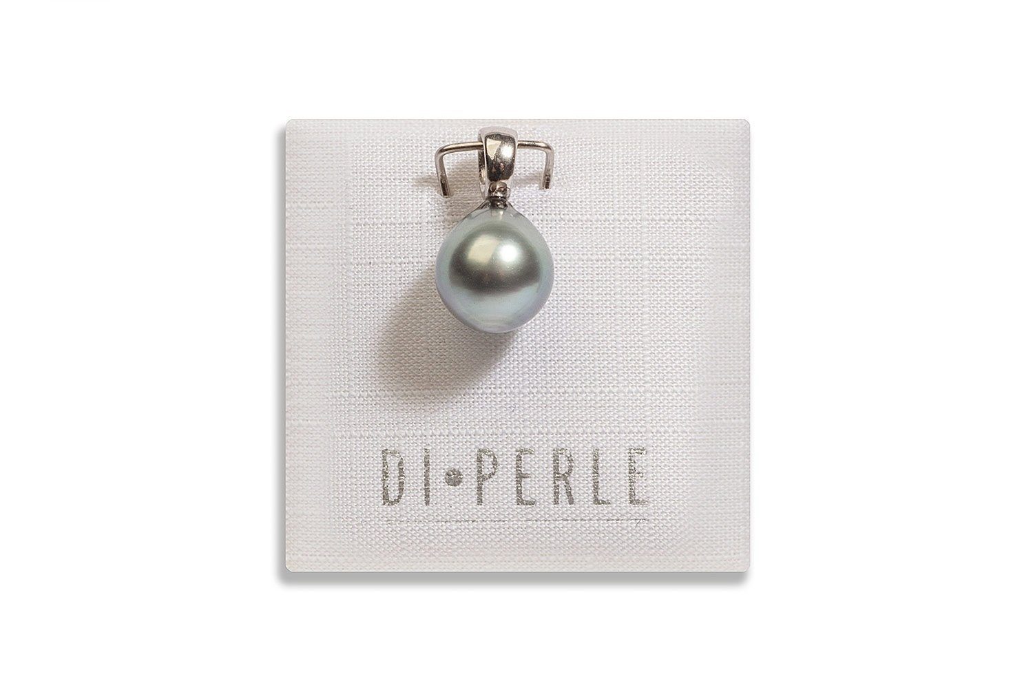 Perlenanhänger Damen Perlenschmuck 925 Silber Tahiti Perlen Anhänger