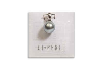 DI PERLE Perlenanhänger Damen Perlenschmuck 925 Silber Tahiti Perlen Anhänger, Damen Perlenschmuck