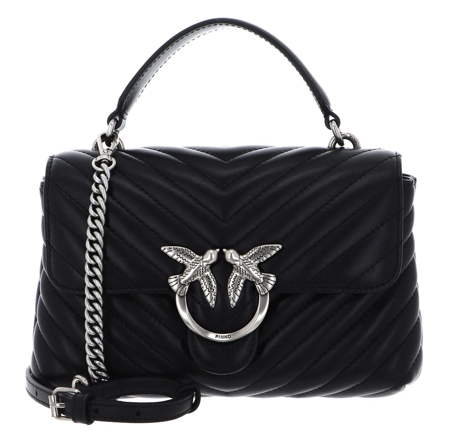 PINKO Handtasche Big CL Sheep Nappa Chevron, aus echtem Schafsleder