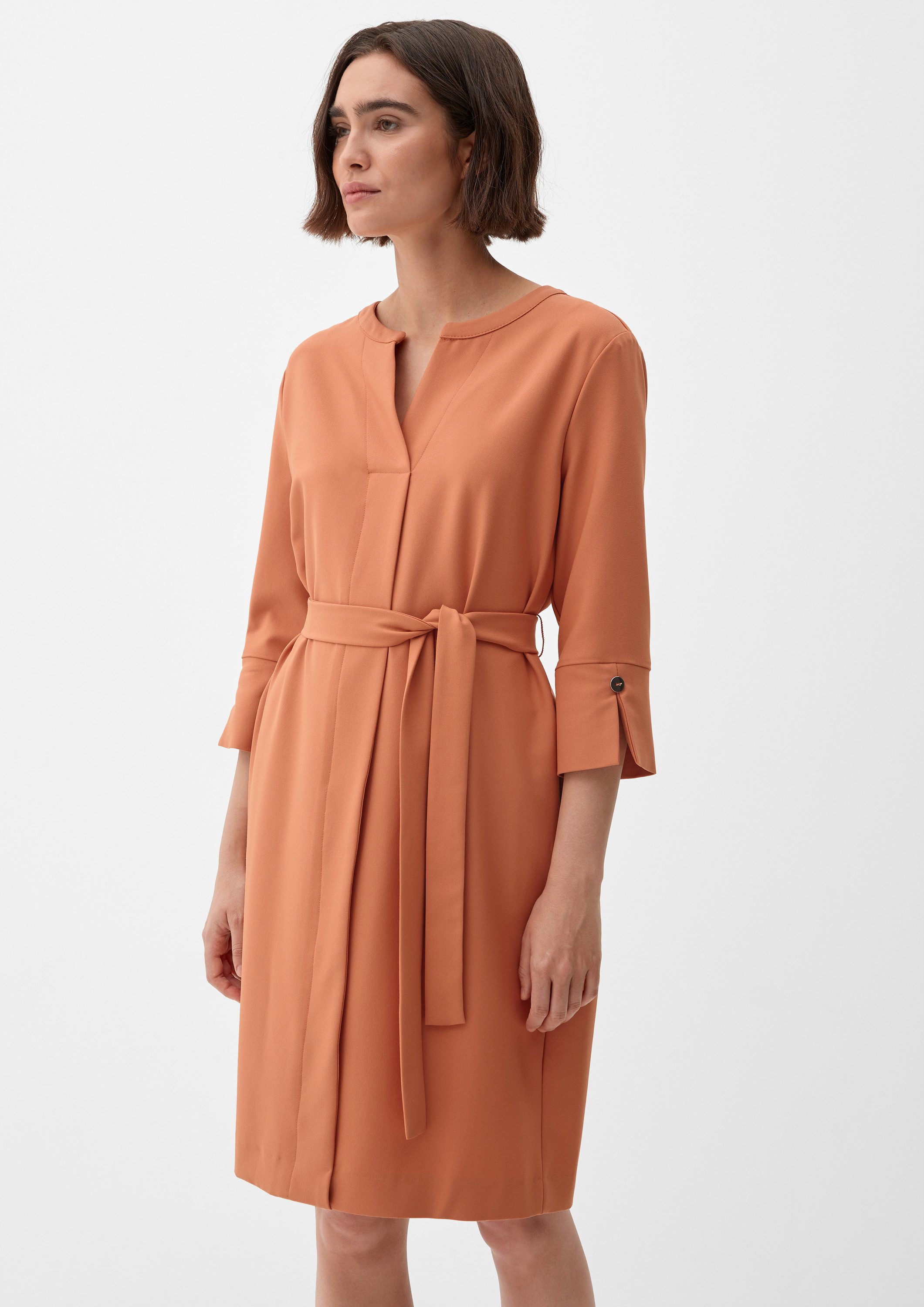 s.Oliver Minikleid Kleid Blusenkleid mit Gürtel