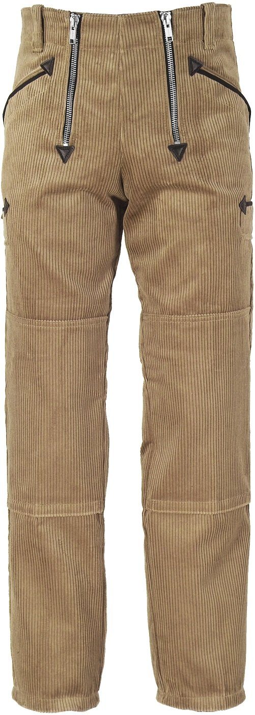 JOB Arbeitshose Zunfthose braun – Trenkercord Hose mit Kniepolstertaschen