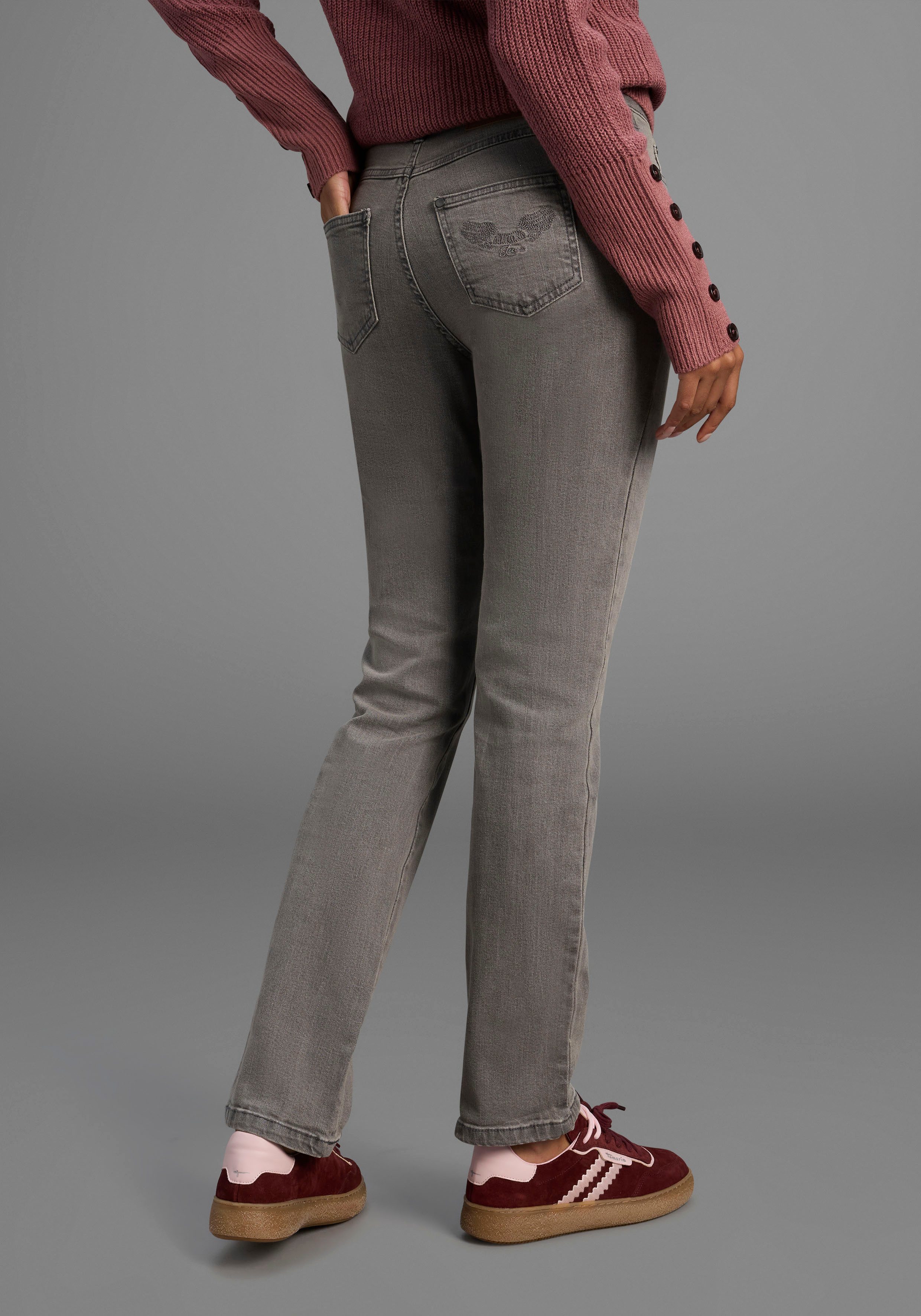 Arizona Gerade Jeans Comfort-Fit High Waist günstig online kaufen