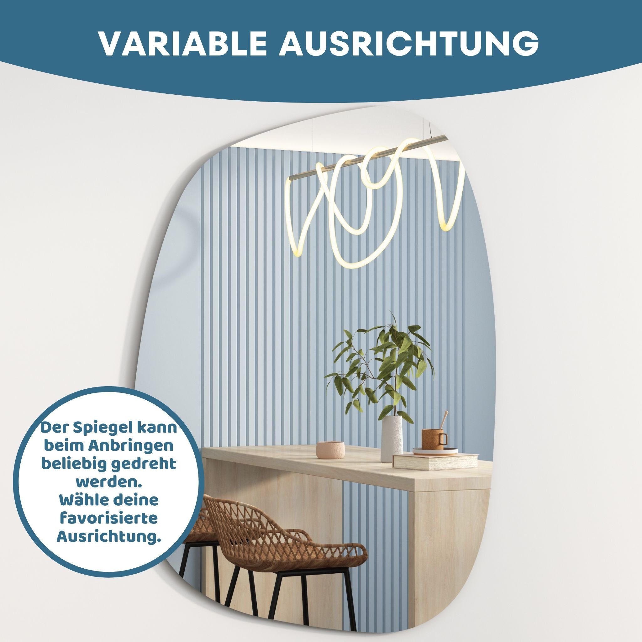 Albatros International Spiegel Albatros Designerspiegel Asymmetrisch günstig online kaufen