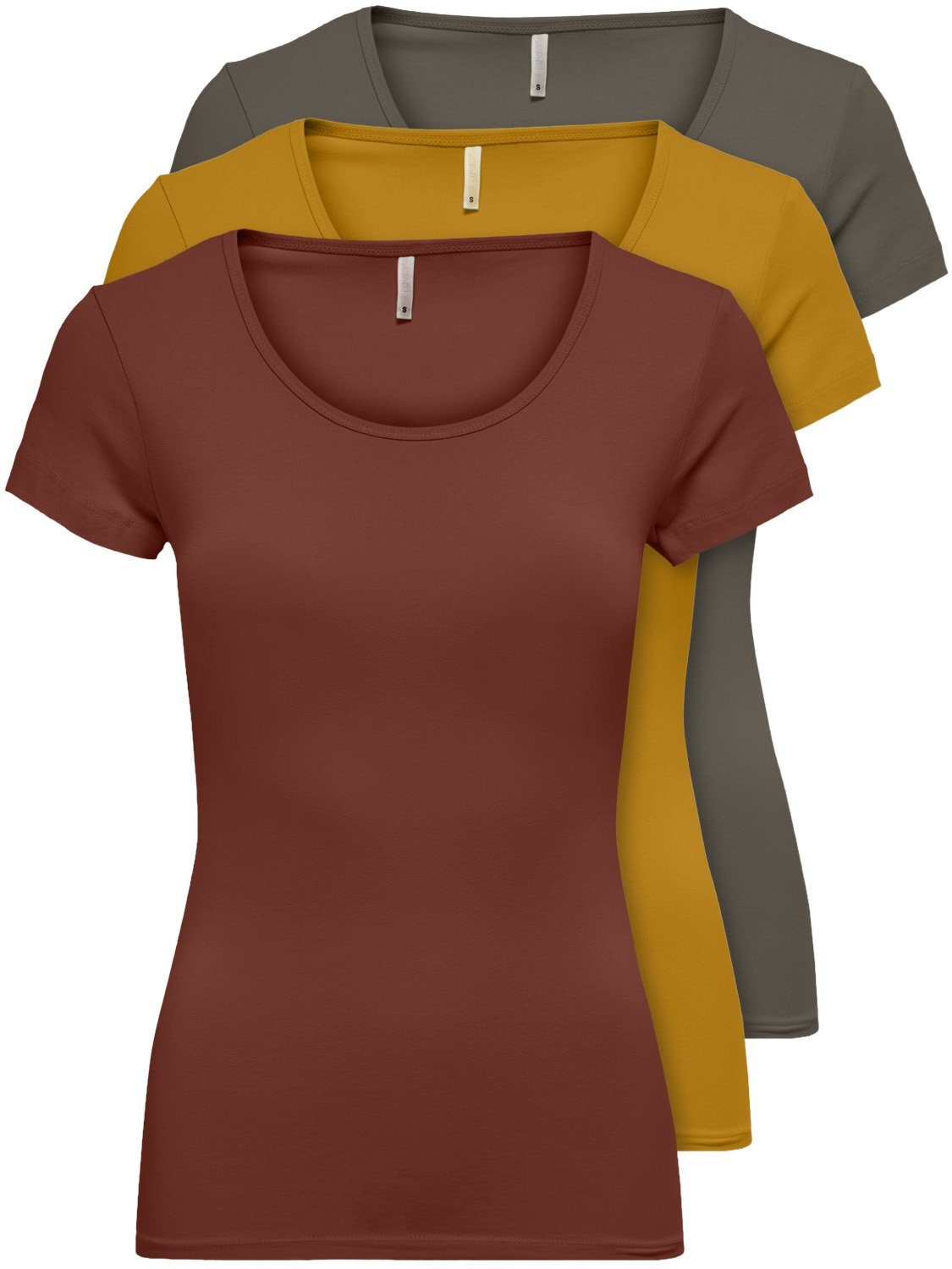 Unifarbene Damen T-Shirts online kaufen | OTTO