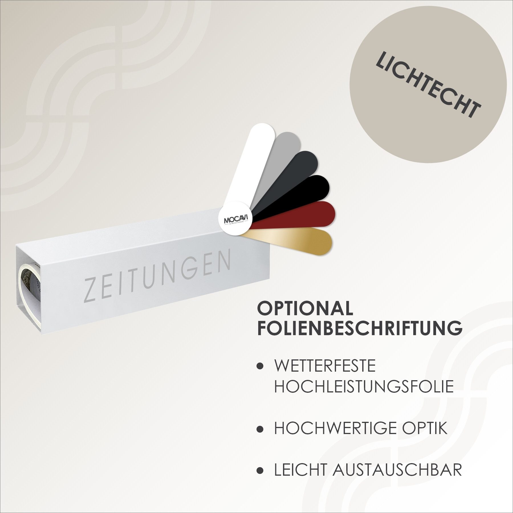 MOCAVI Zeitungsrolle Zeitungsfach ZF1 weiß