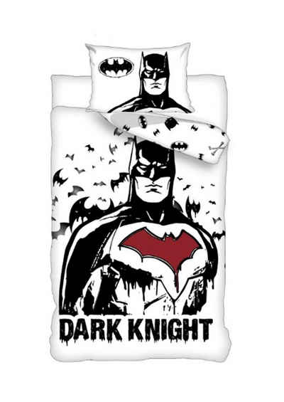 Kinderbettwäsche Batman Dark Knight Bettwäsche, 80 x 80 cm + 135 x 200 cm, KK