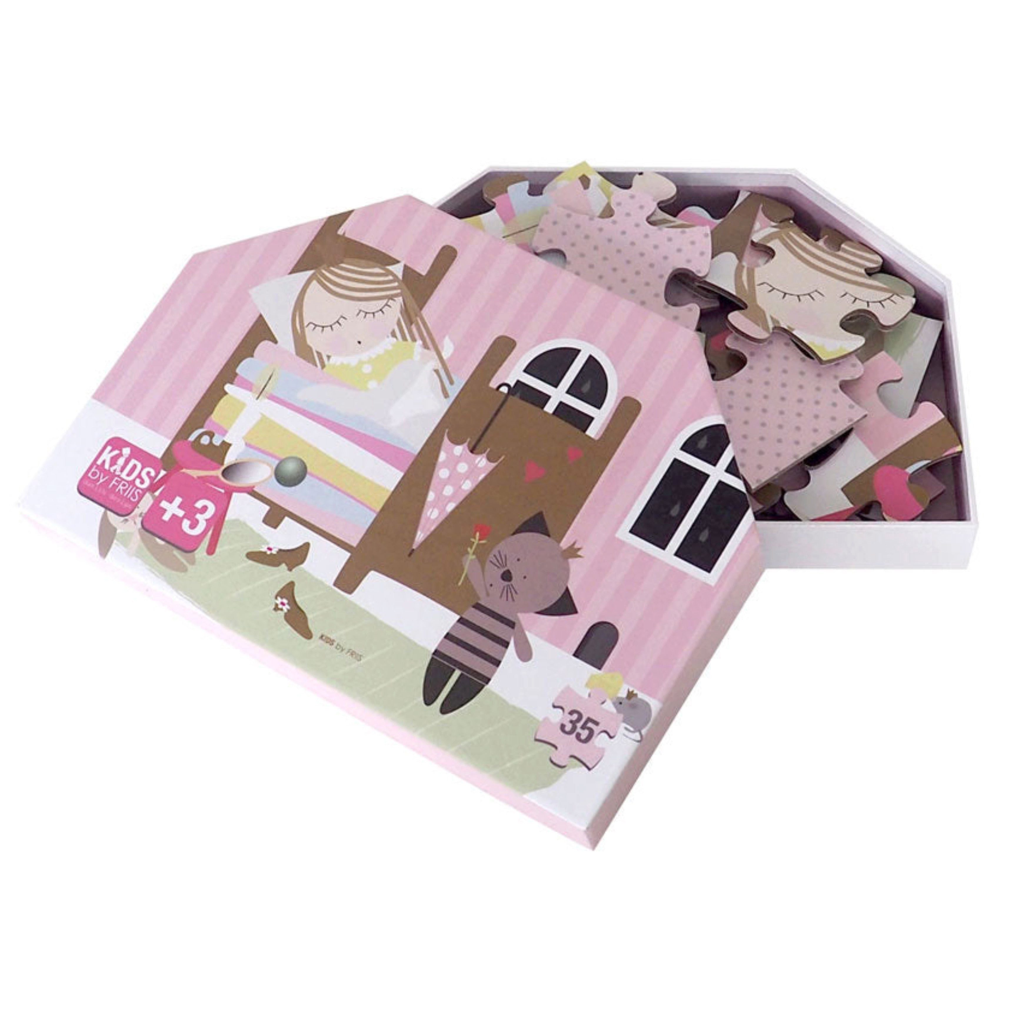 Friis Company Puzzle Puzzle 35 Teile " Prinzessin auf der Erbse " von KIDS by FRIIS (danish, Puzzleteile