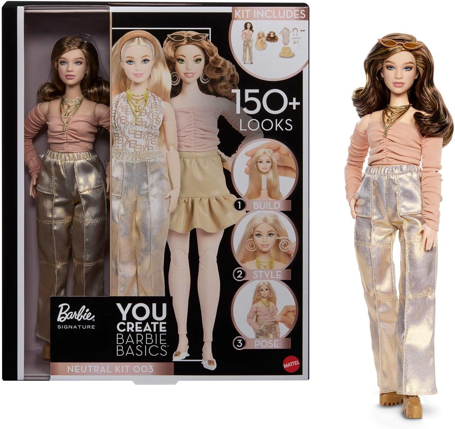 Mattel® Spiel Barbie Basics You Create Neutral Kit 003 – Modepuppe JJX37