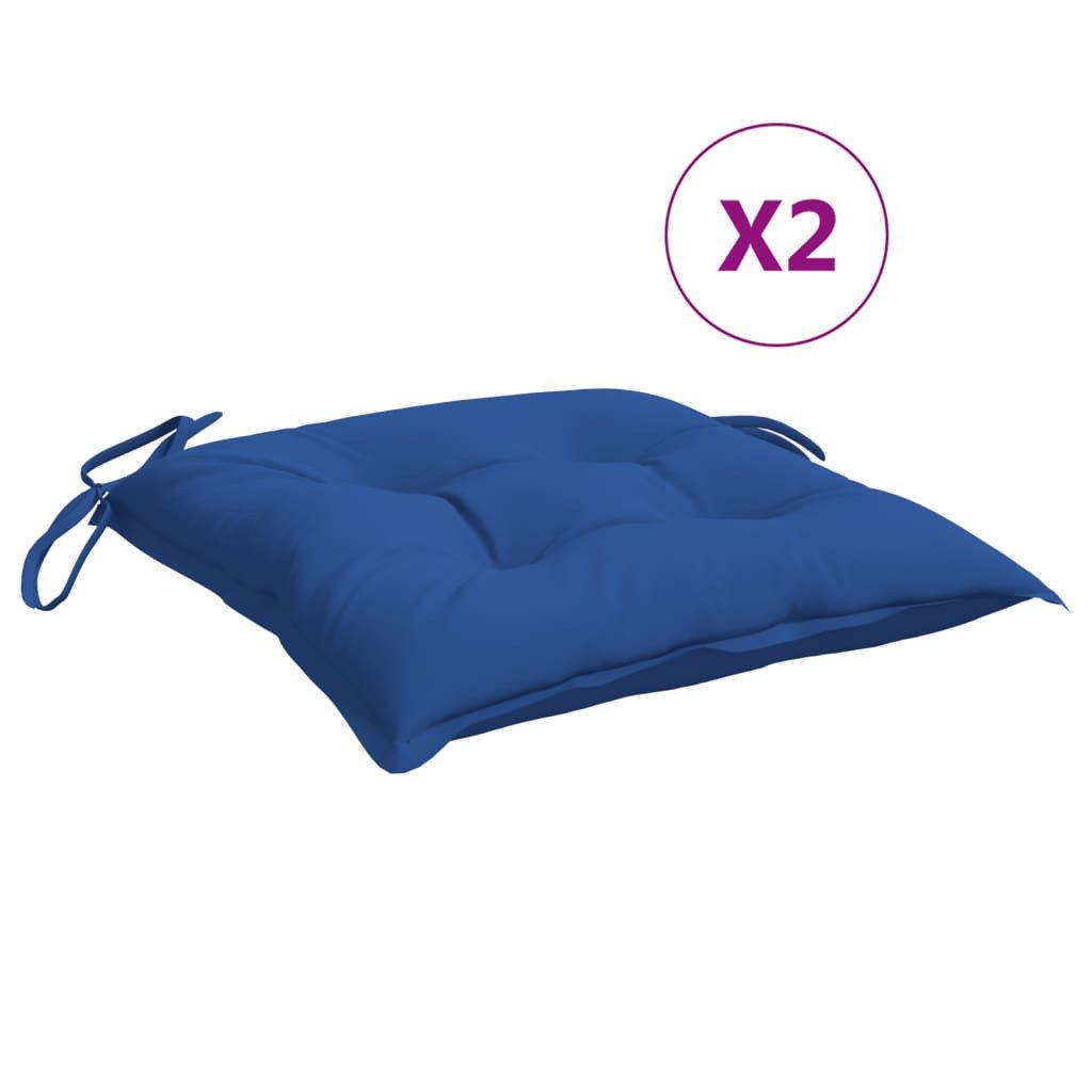 vidaXL Sitzauflage Stuhlkissen 2 Stk. Blau günstig online kaufen