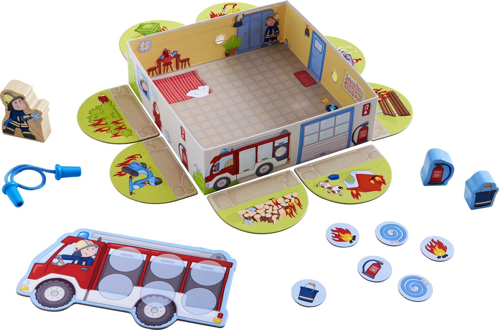 Haba Spiel Meine ersten Spiele - Feuerwehr, Made in Germany