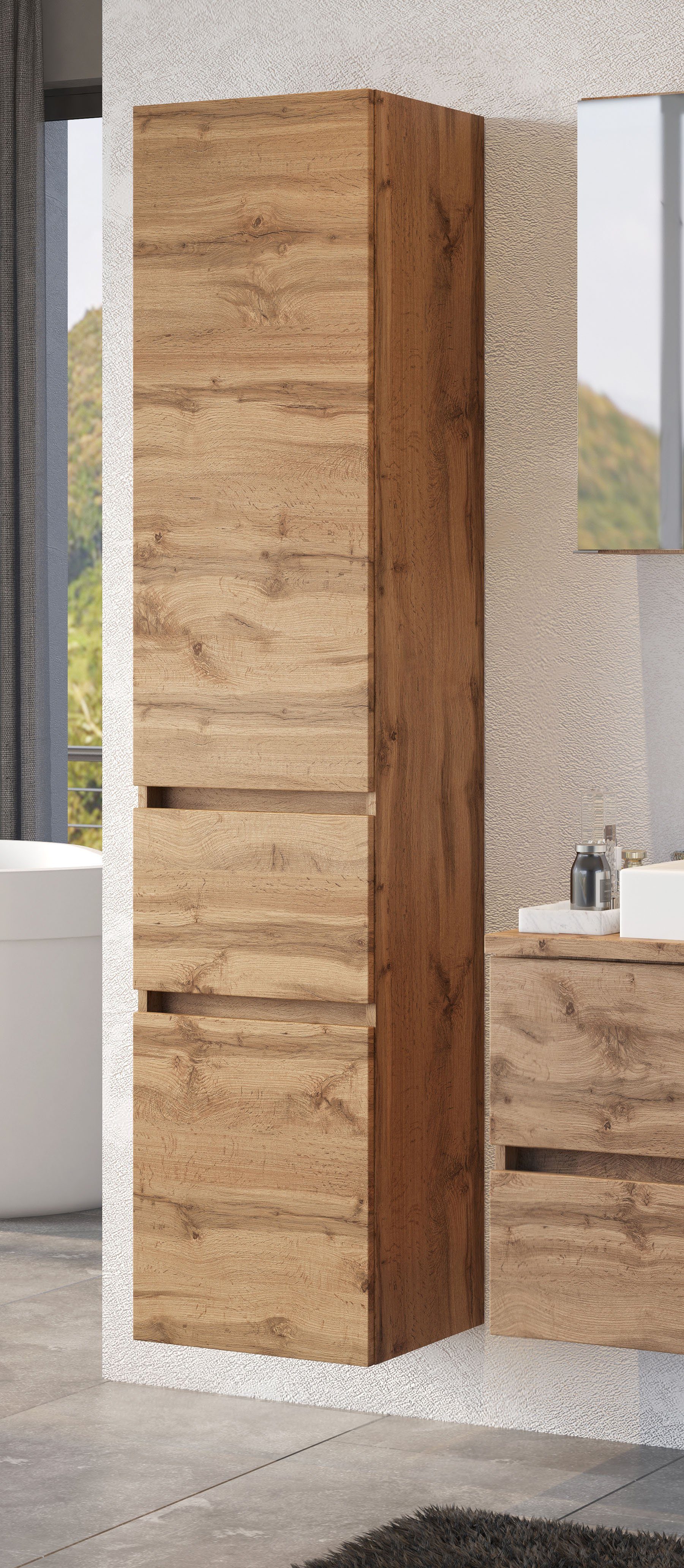 welltime Seitenschrank Livorno stehende und hängende Montage möglich günstig online kaufen