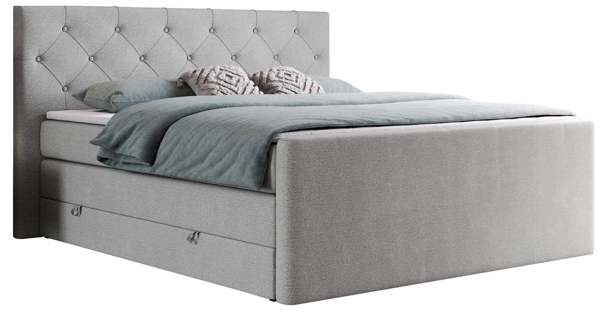 MKS MÖBEL Boxspringbett KING VELEN (T30-Schaum, günstig online kaufen