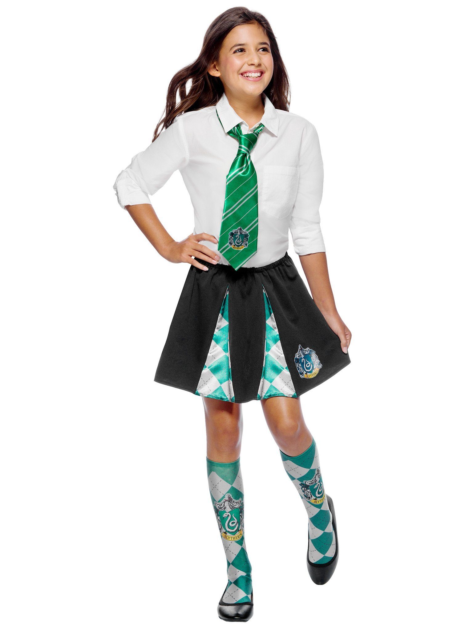 Metamorph Zauberer-Kostüm Harry Potter Slytherin Krawatte, Auffällige Krawa günstig online kaufen