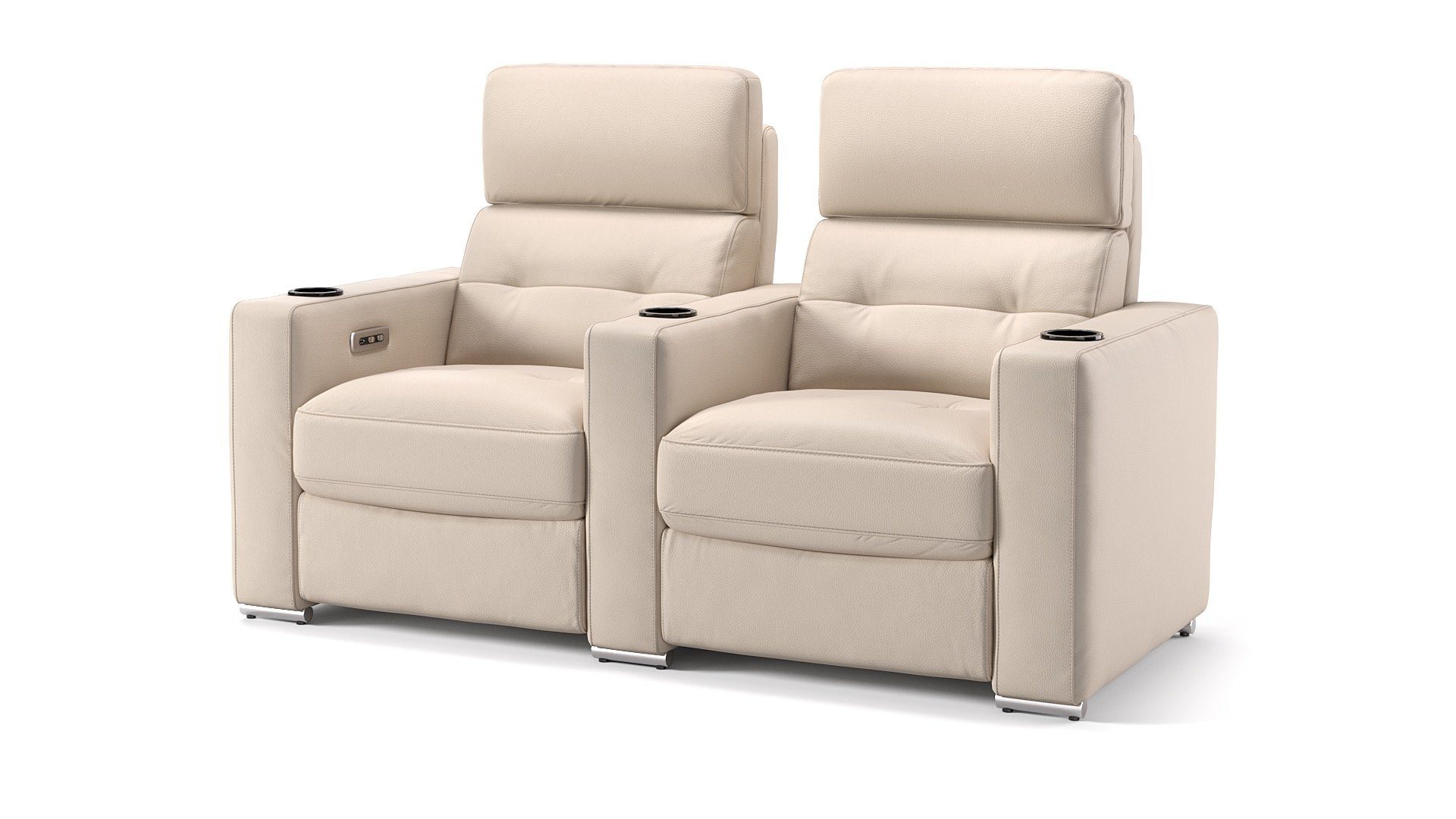 Sofanella 2-Sitzer Leder BARI, Relaxsofa, Designsofa, Designer Couch, Italienisches Sofa, 2er Sofa