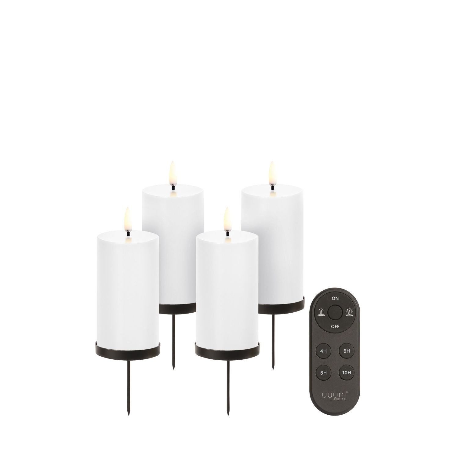 UYUNI Lighting LED-Kerze Weiß Geschenkset 4-teilig