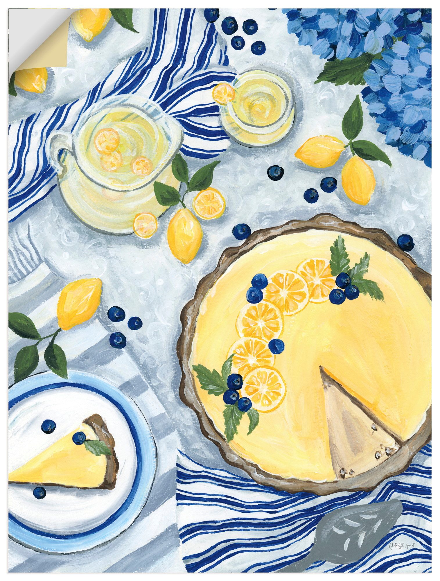 Artland Wandbild Summer Picnic I, Arrangements (1 St), als Alubild, Leinwandbild, Poster, Wandaufkleber in verschied. Größen