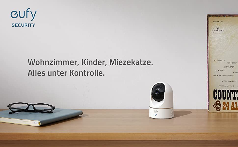 eufy Security Überwachungskamera Solo Indoor eufyCam P24 (Innenbereich, HomeBase nicht kompatibel)