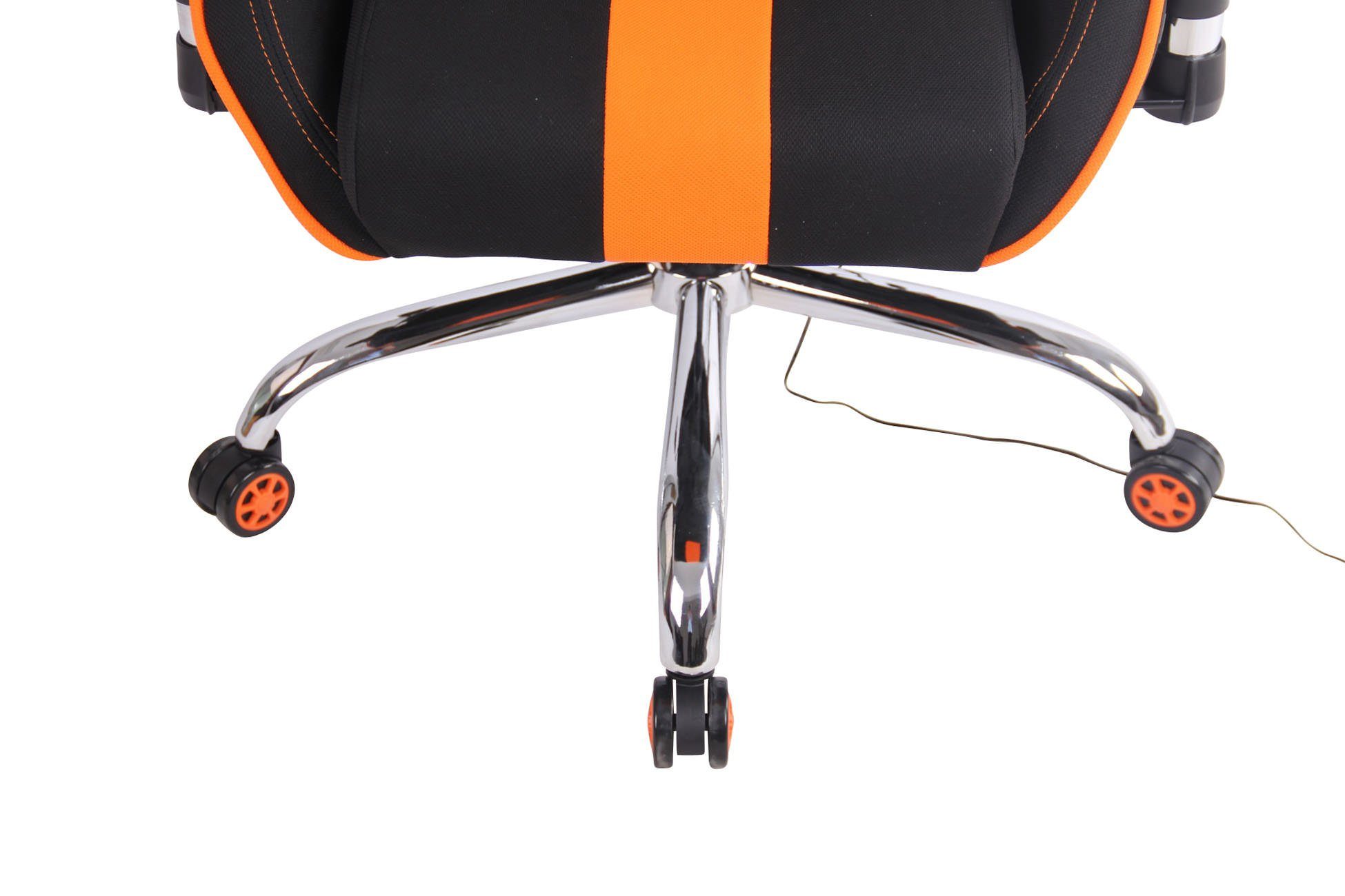 CLP Massagefunktion schwarz/orange mit Gaming Limit Stoff, XM Chair