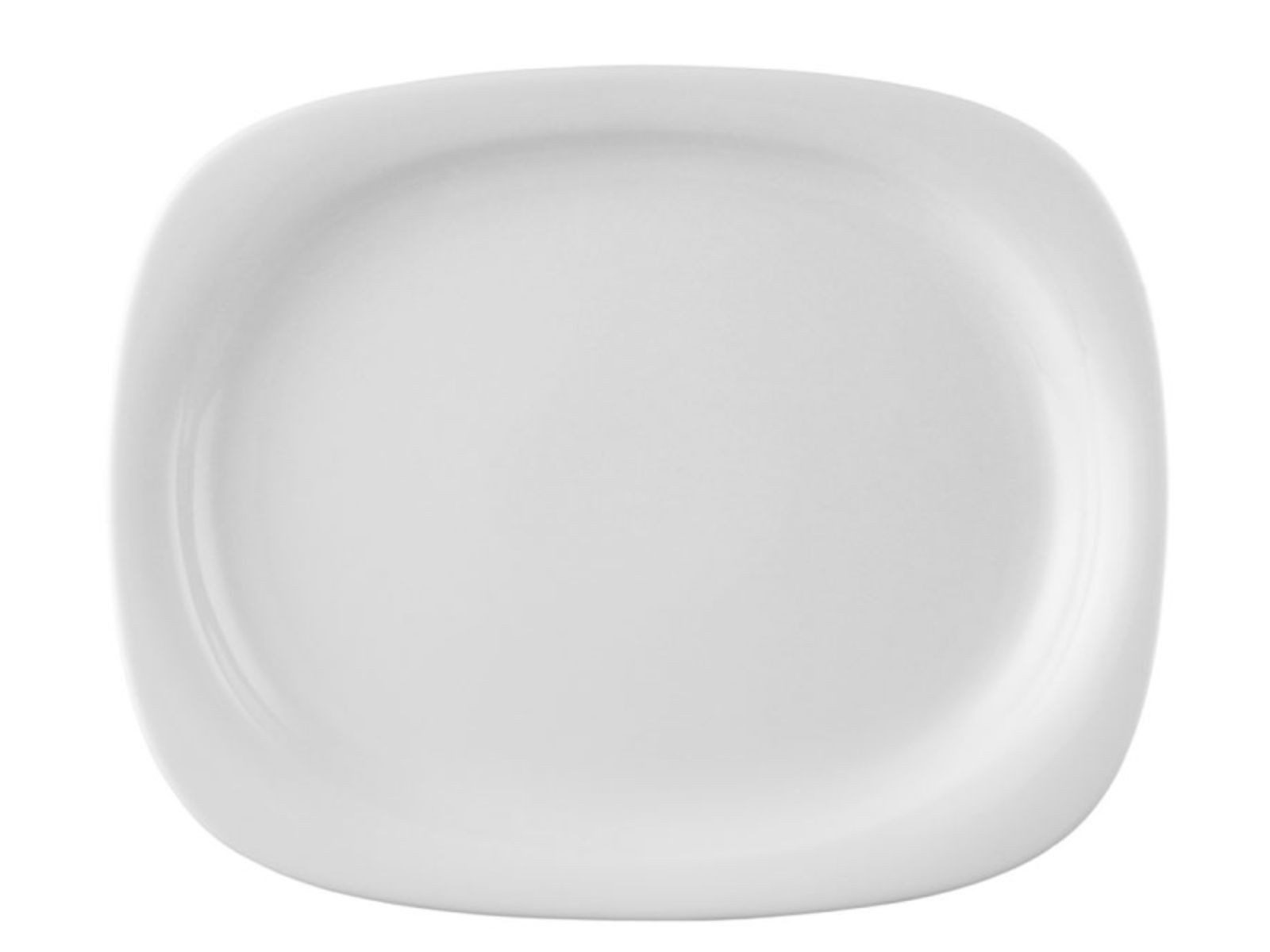 Rosenthal Servierplatte Suomi Weiss Platte 33 cm, Porzellan, (Platten), Platten