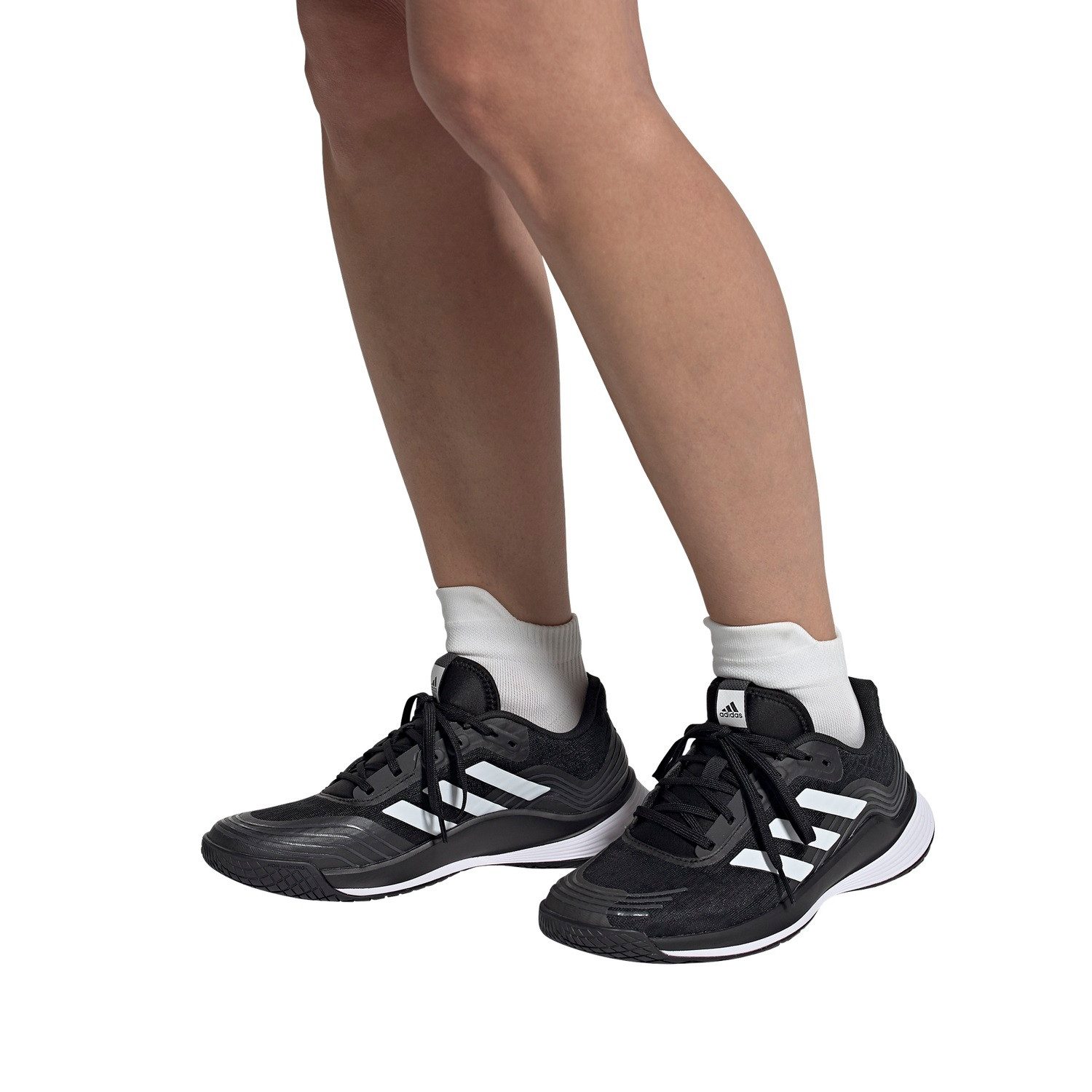 adidas Performance Hallen-Indoorschuhe Novaflight schwarz Damen Squashschuh