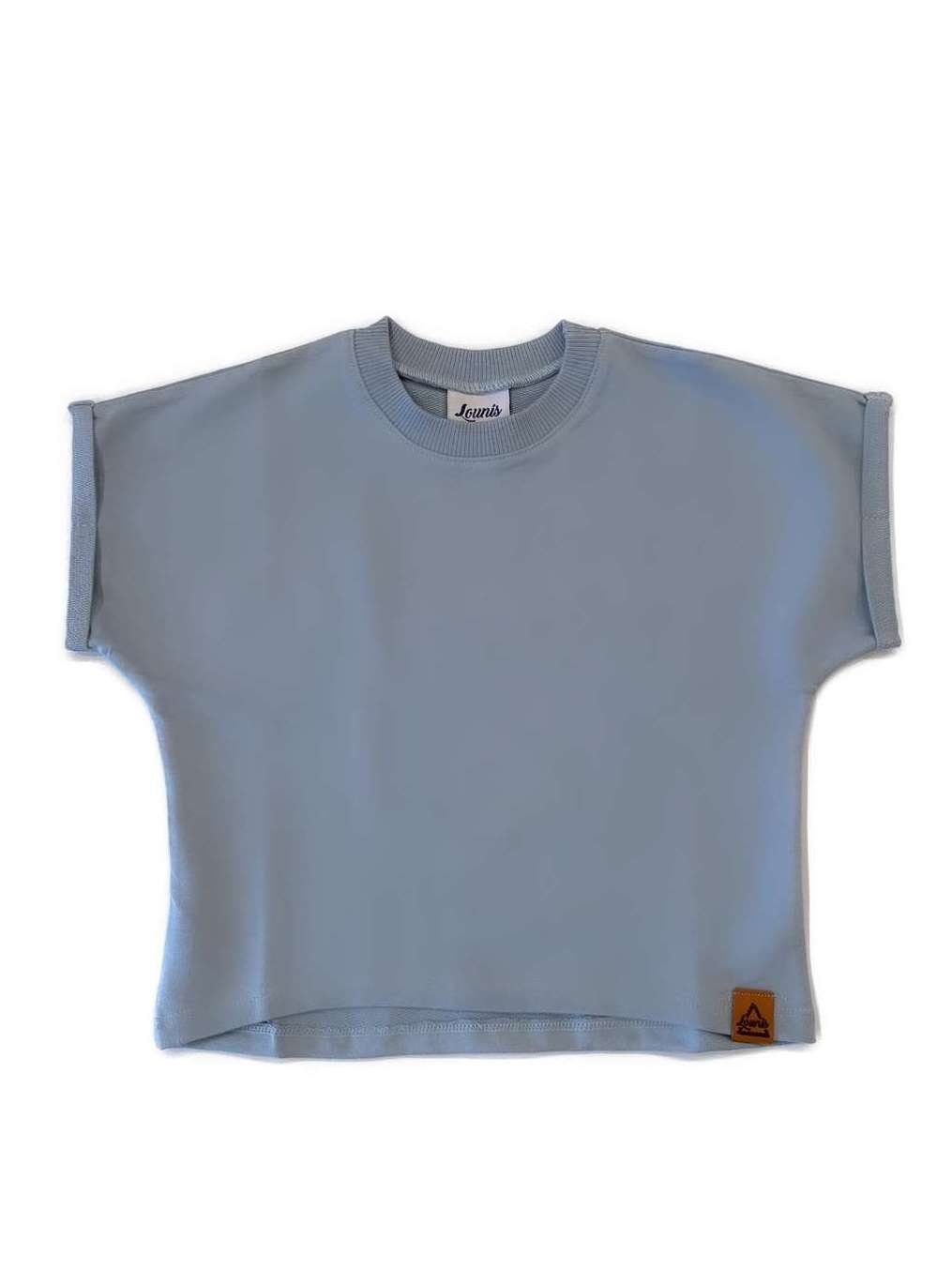 Lounis Oversize-Shirt - T-Shirt - Kindershirt - Babys & Kleinkinder aus Baumwolle Hellblau