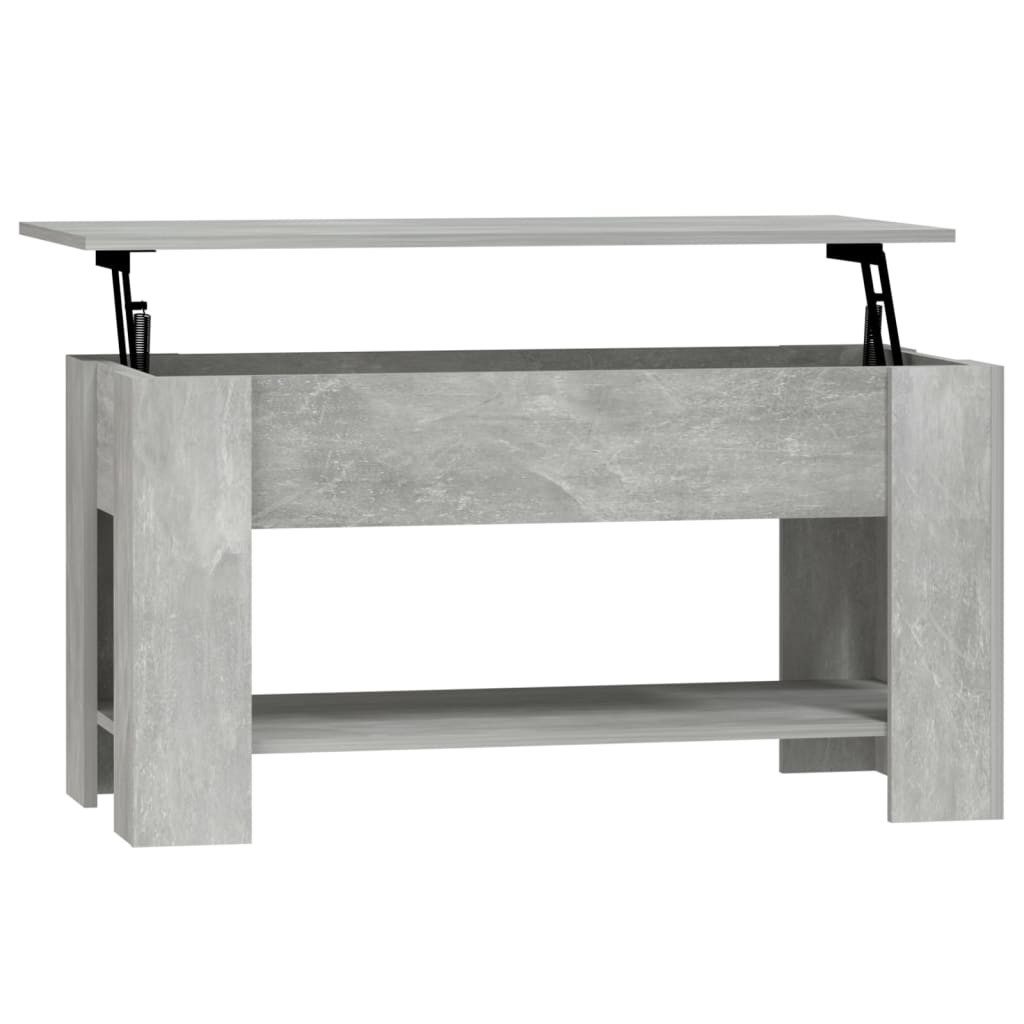 Couchtisch Couchtisch Betongrau 101x49x52 cm Holzwerkstoff