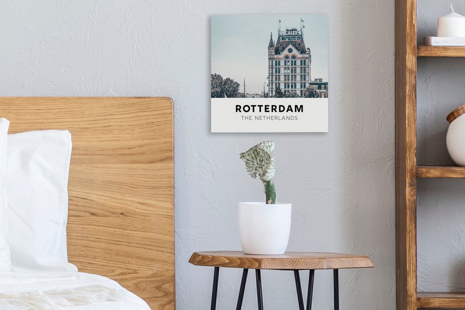 OneMillionCanvasses® Leinwandbild Rotterdam für Architektur, Niederlande St), Leinwand - (1 Schlafzimmer - Bilder Wohnzimmer