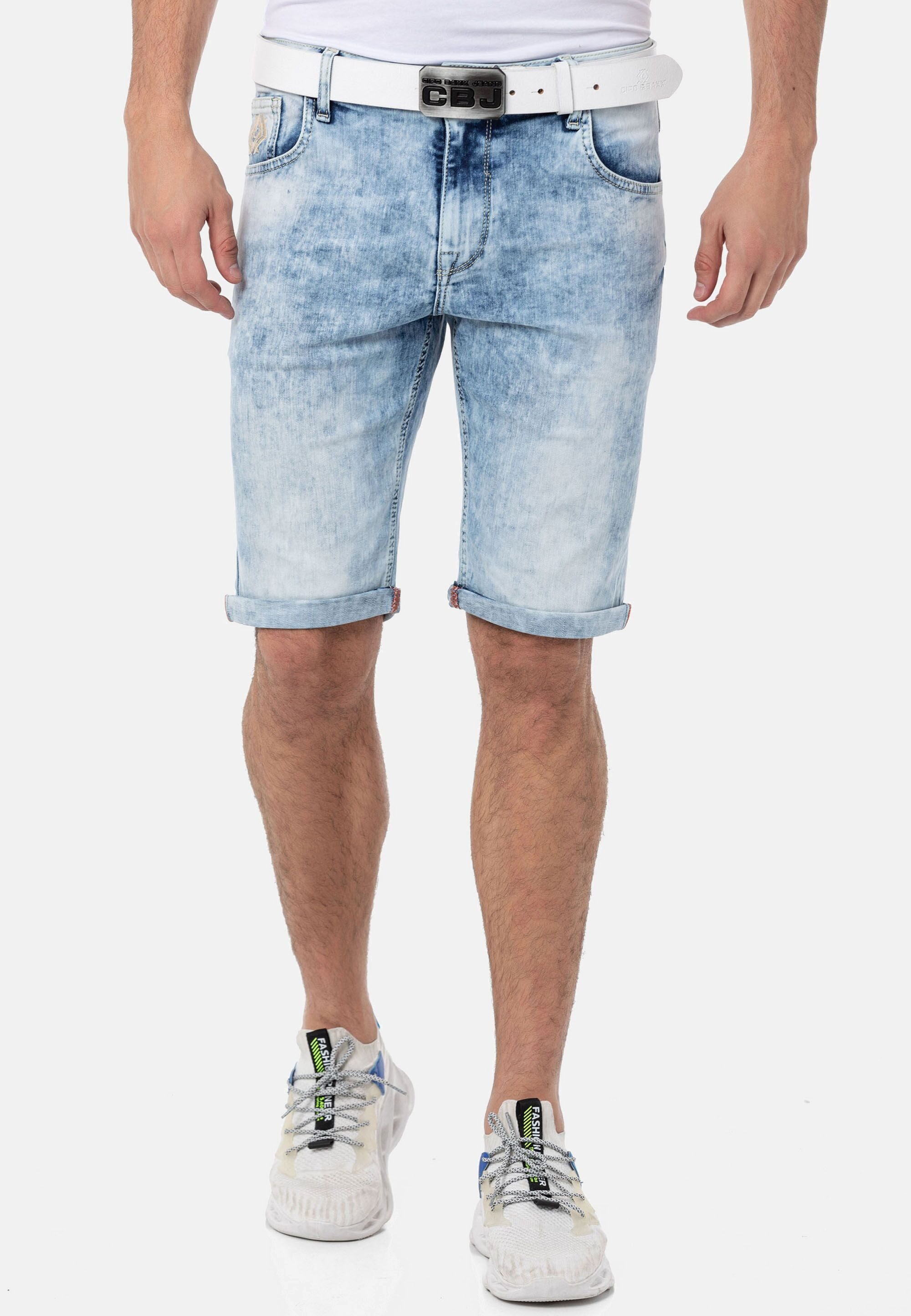 Cipo & Baxx Jeansbermudas Shorts schmal günstig online kaufen