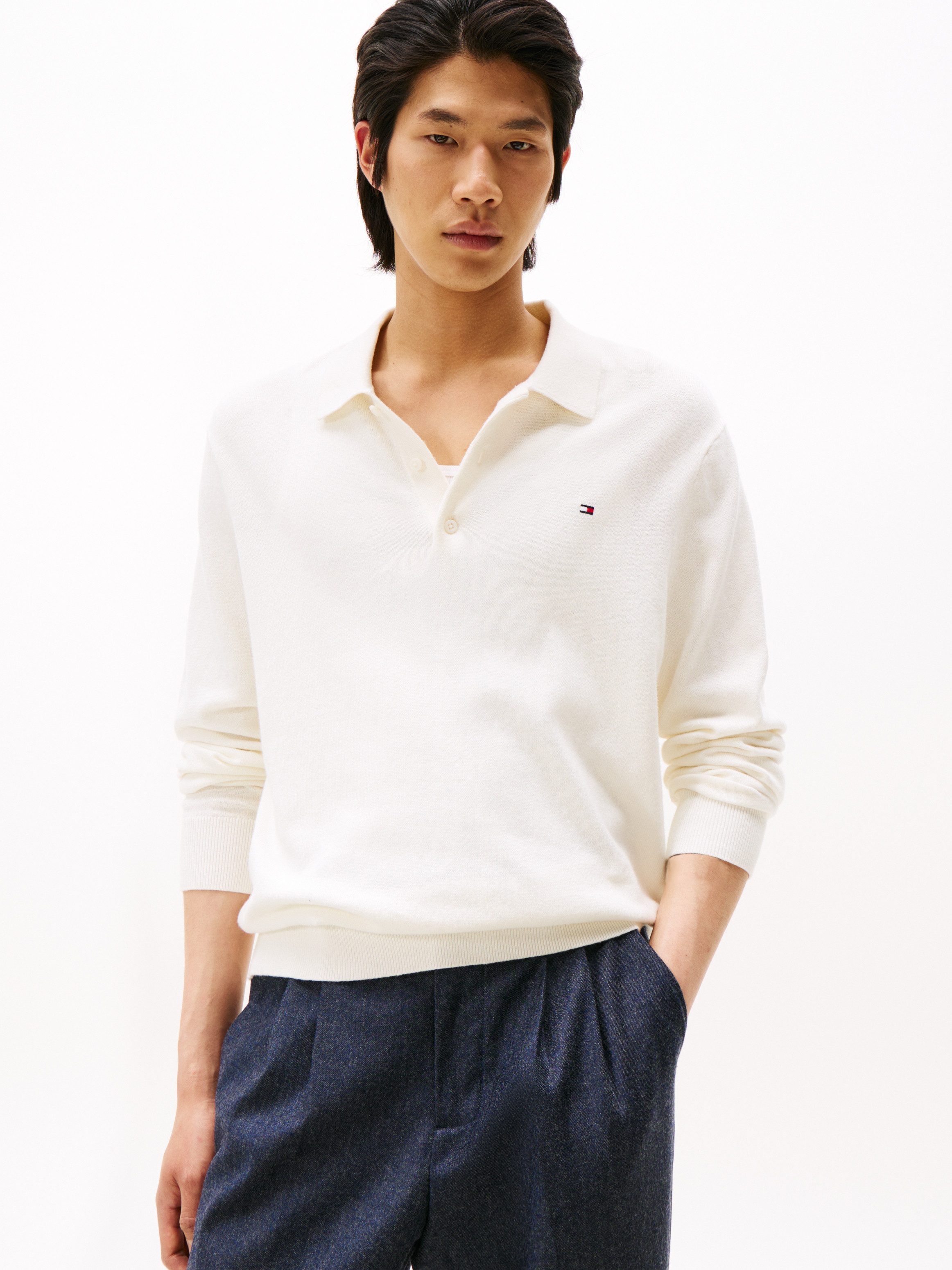 Tommy Hilfiger Polokragenpullover PIMA ORG CTN günstig online kaufen