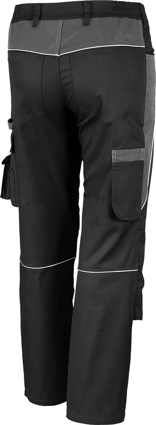 Qualitex Workwear Arbeitshose Bundhose "PRO" schwarz/grau, Gr. 48 – Bild 2 von 2