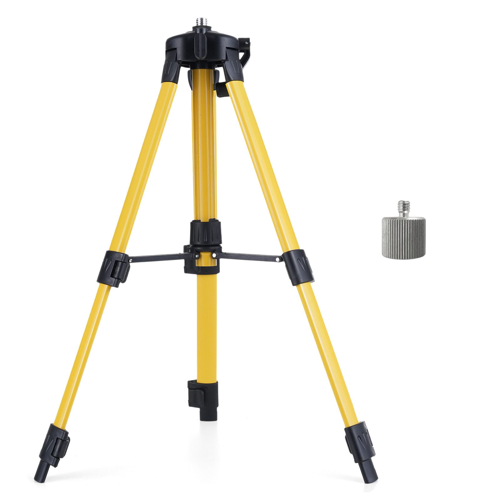 cocosity Nivelliergerät 1-Meter-Stativ für 5/8-Zoll-Laser-Nivelliergeräte mit 5/8-Adapter, Höhenverstellbar von 9 cm bis 100 cm, Aluminiumlegierung