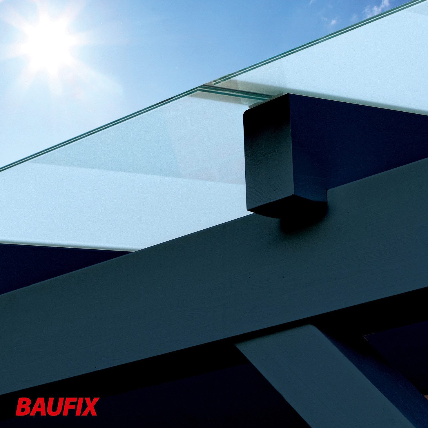 Baufix Wetterschutzfarbe Express Deckfarbe matt, 2,5 Liter für ca. 25 m², Wetterschutzfarbe, Hochdeckende, elastische Farbe mit hoher Wetterbeständigkeit für außen