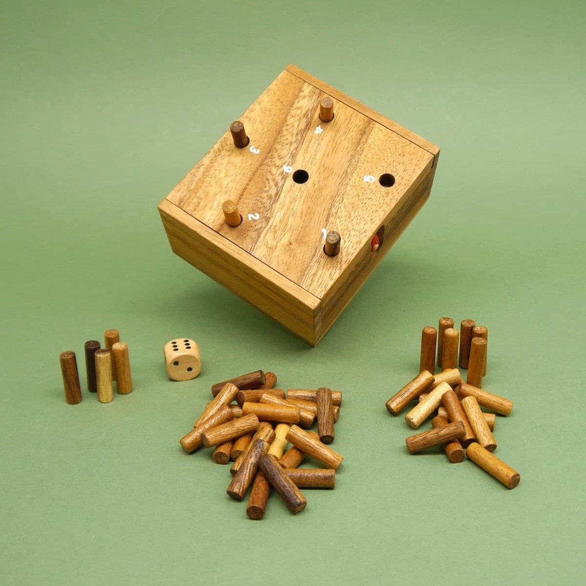 ROMBOL Denkspiele Spiel ENDLICH DIE 6 - lustiges Würfelspiel, Würfelspiel, Holzspiel