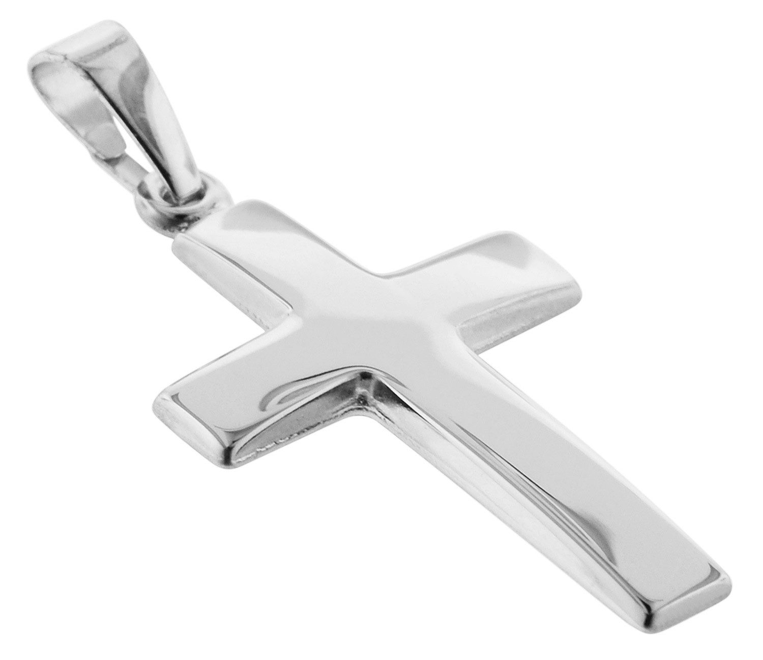 trendor Kette mit Anhänger 21 mm Weißgold 333 (8 Kt) mit Silber- günstig online kaufen