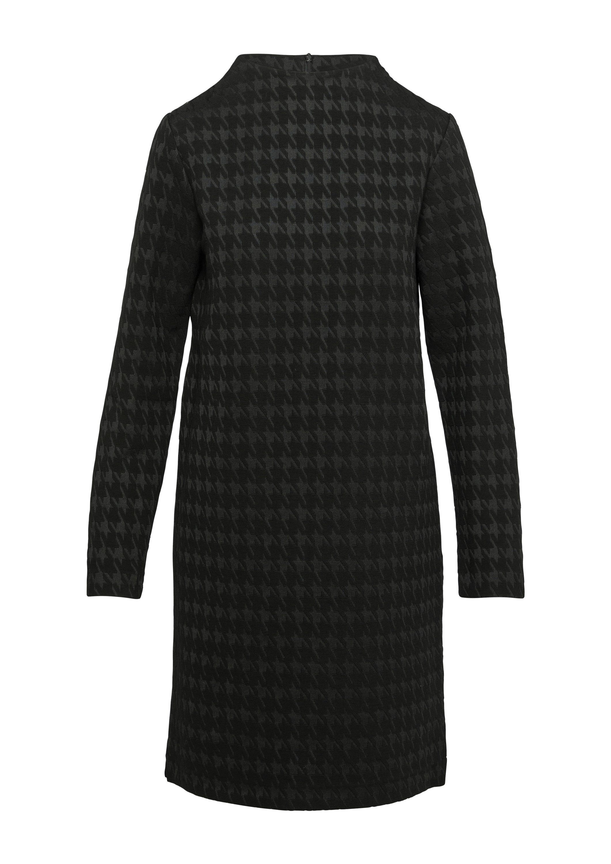 comma Minikleid Kleid Kurzes Jerseykleid mit Hahnentrittmuster günstig online kaufen