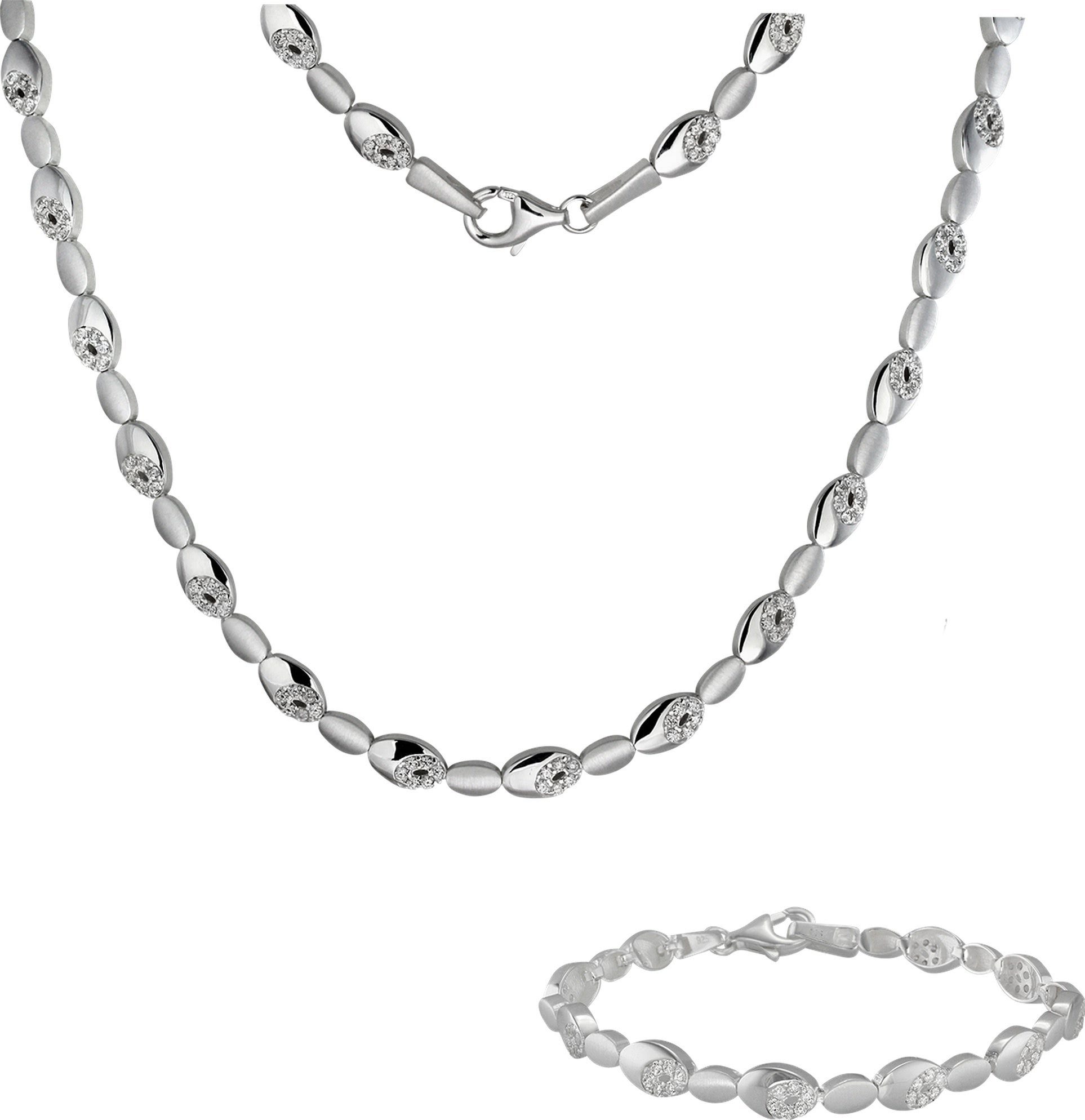 SilberDream Schmuckset SilberDream weiß Collier & günstig online kaufen