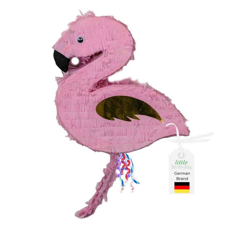 little Birthday Pinata little Birthday - 1 x Flamingo Pinata, mit Schnüren, ohne Süßigkeiten
