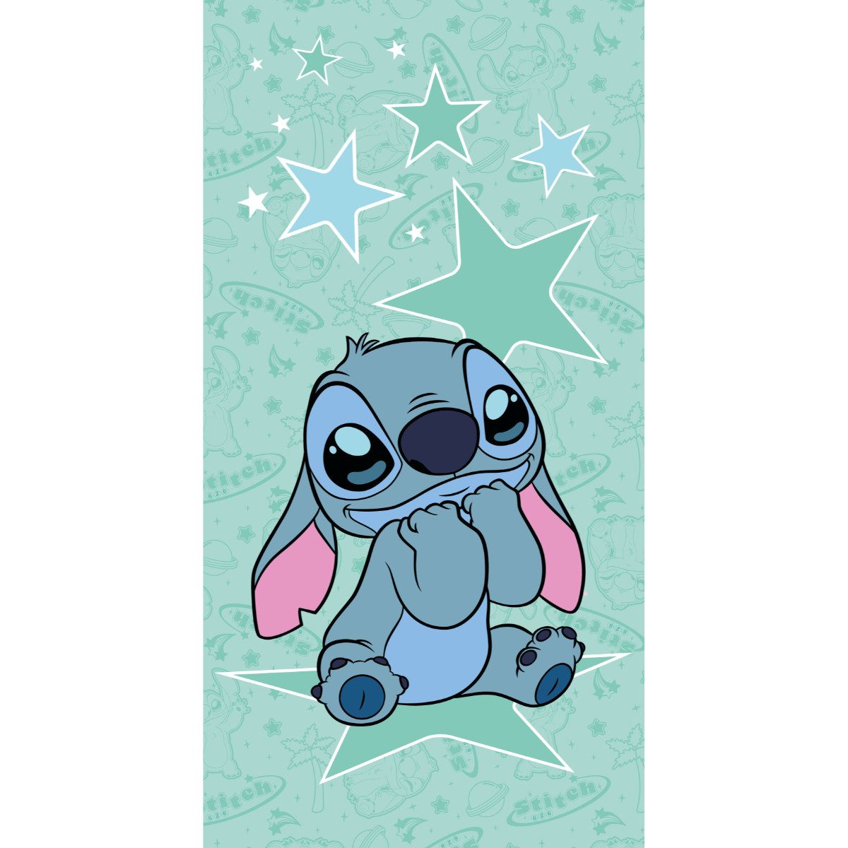Disney Strandtuch Lilo & Stitch Starstitch Strandtuch Badetuch 70×140 cm Baumwolle