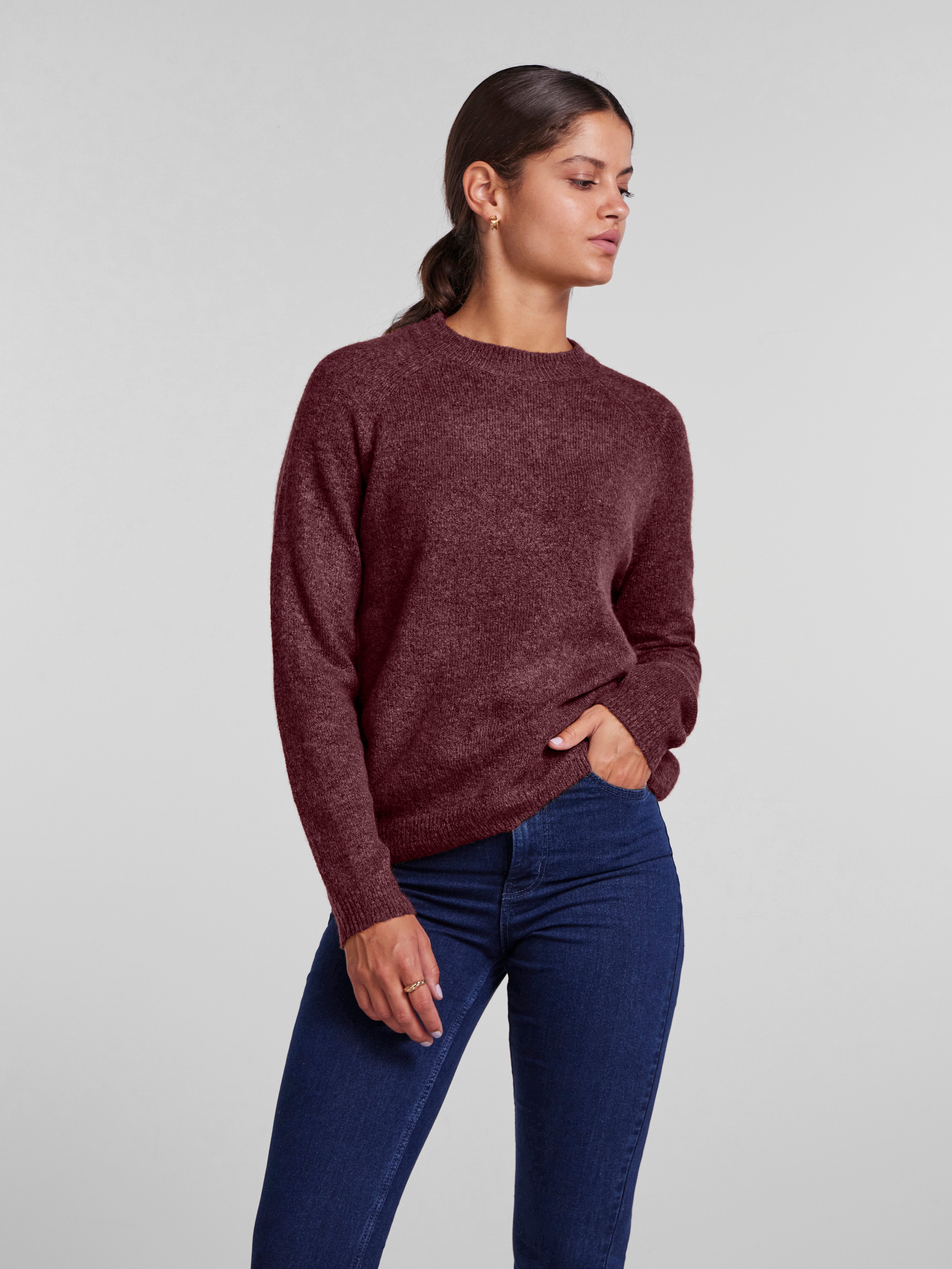 pieces Strickpullover PCJULIANA LS O-NECK KNIT NOOS BC günstig online kaufen