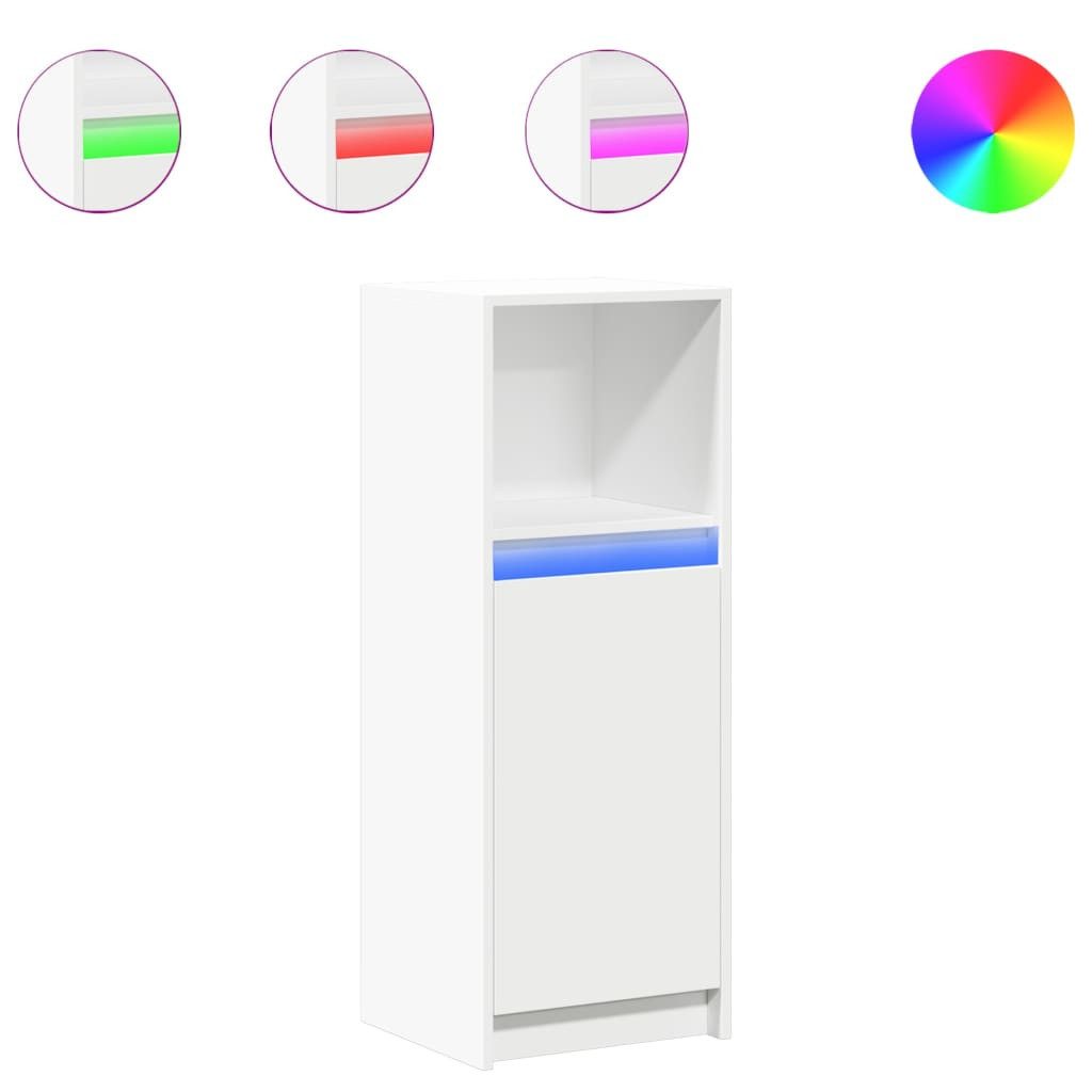 vidaXL Sideboard LED-Sideboard Weiß 38x34x100 cm günstig online kaufen