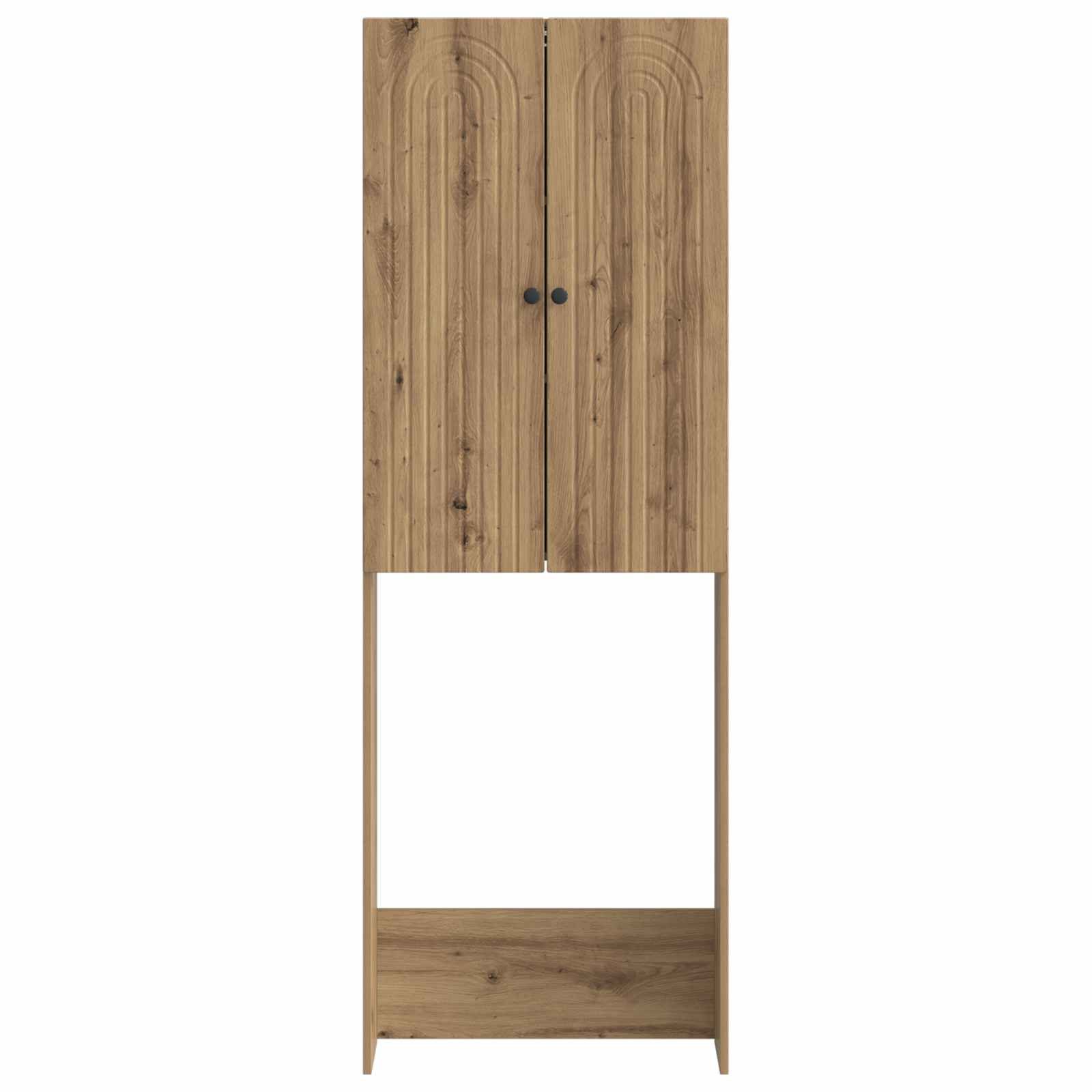 vidaXL Badezimmerspiegelschrank Toilettenschrank ALKMAAR Artisan-Eiche 66 x 25,5 x 190 cm