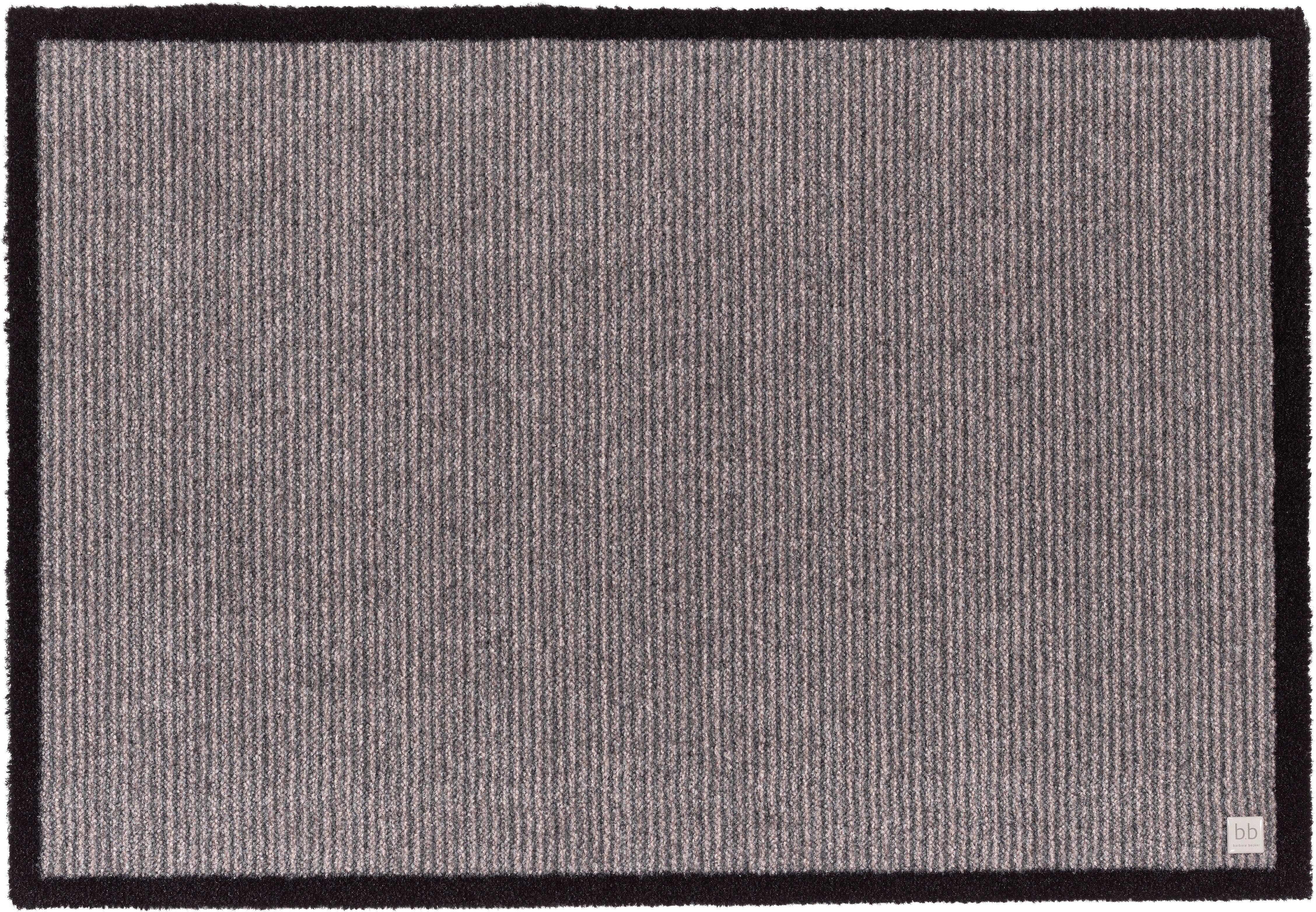Fußmatte Gentle, Barbara Becker, rechteckig, Höhe: 10 mm, Schmutzfangmatte,  dezentes Streifen Design, waschbar
