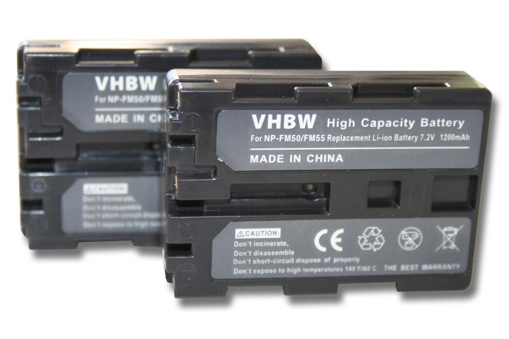 Camcorder passend für DCR-PC mit DCR-PC120BT, DCR-PC330, DCR-PC9 Sony Serie 7,4V, mAh vhbw DCR-PC115, (1400mAh, 1400 Kamera-Akku Kompatibel Li-Ion)