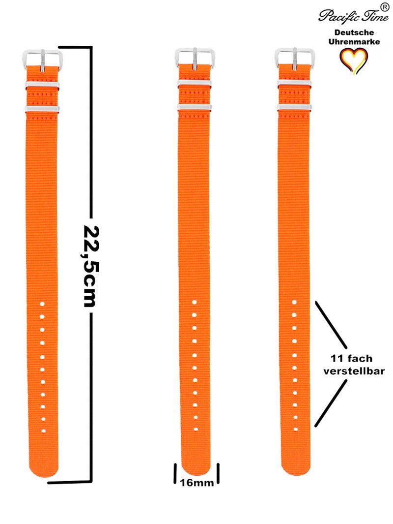 Time und Versand Match Wechselarmband, - rot Quarzuhr Pacific Gratis Traktor Mix Design orange Armbanduhr Kinder