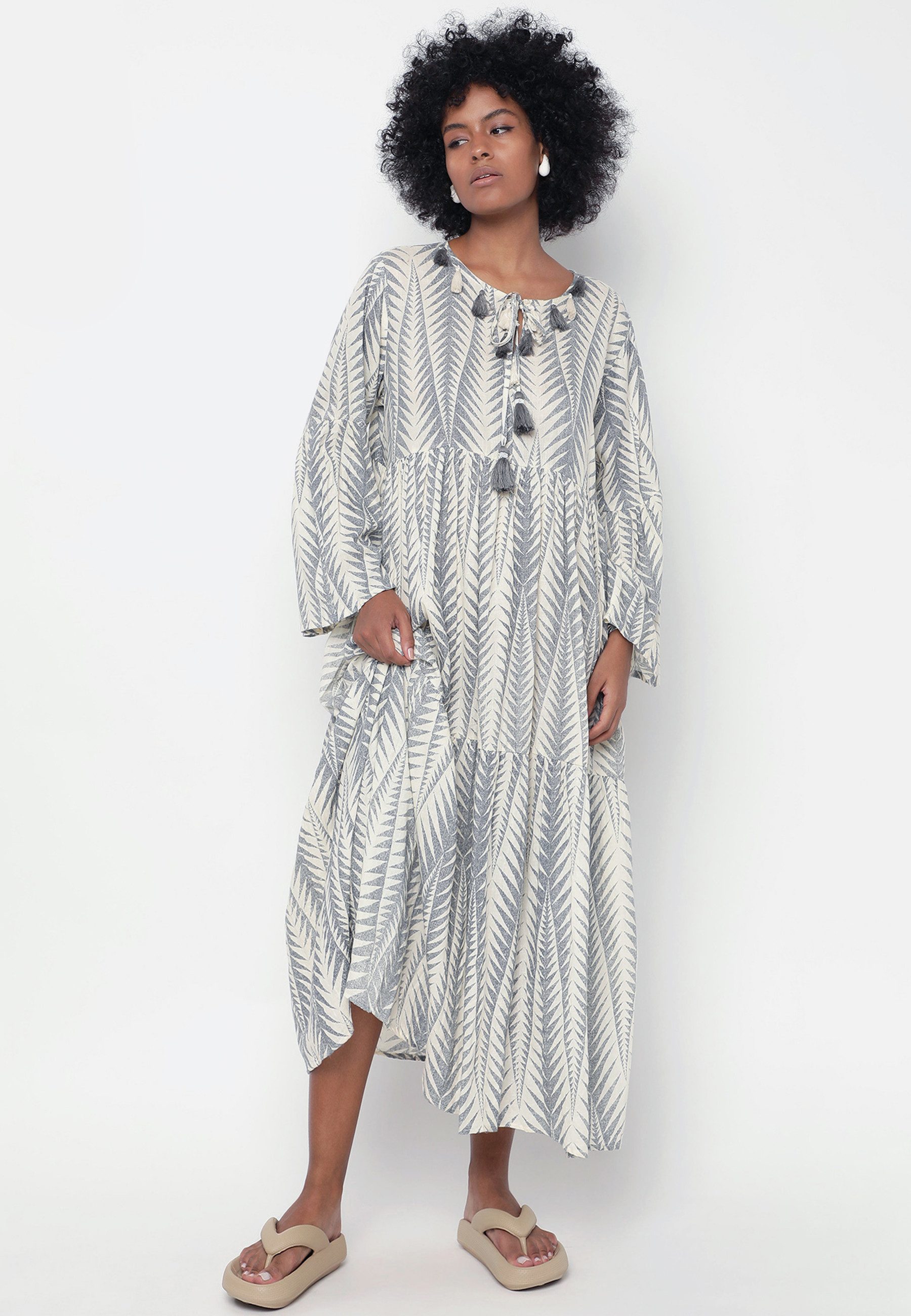 Sommerkleid Sommerliches Boho-Kleid aus 100 % Baumwolle
