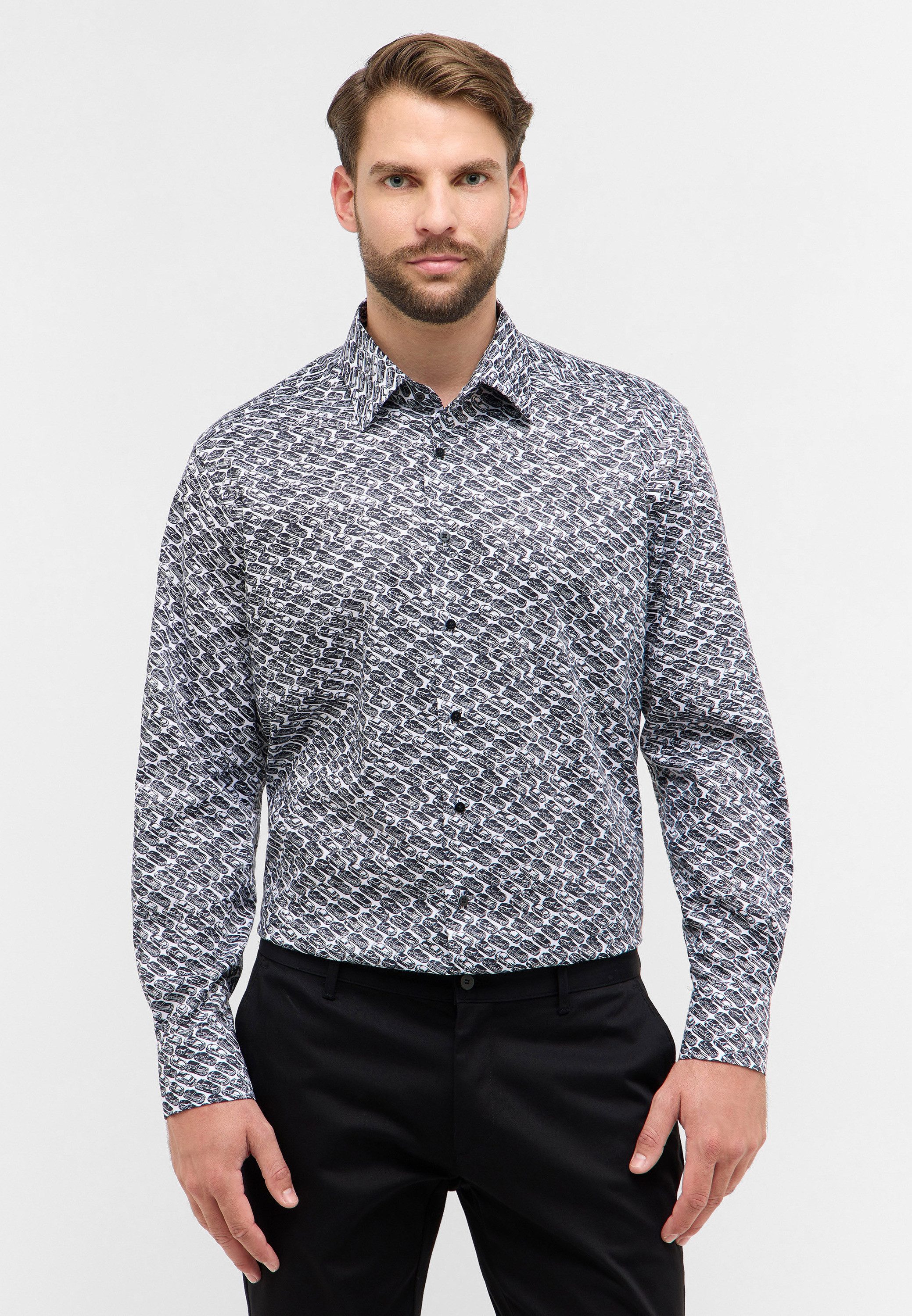 Eterna Langarmhemd COMFORT FIT NON IRON (bügelfrei)